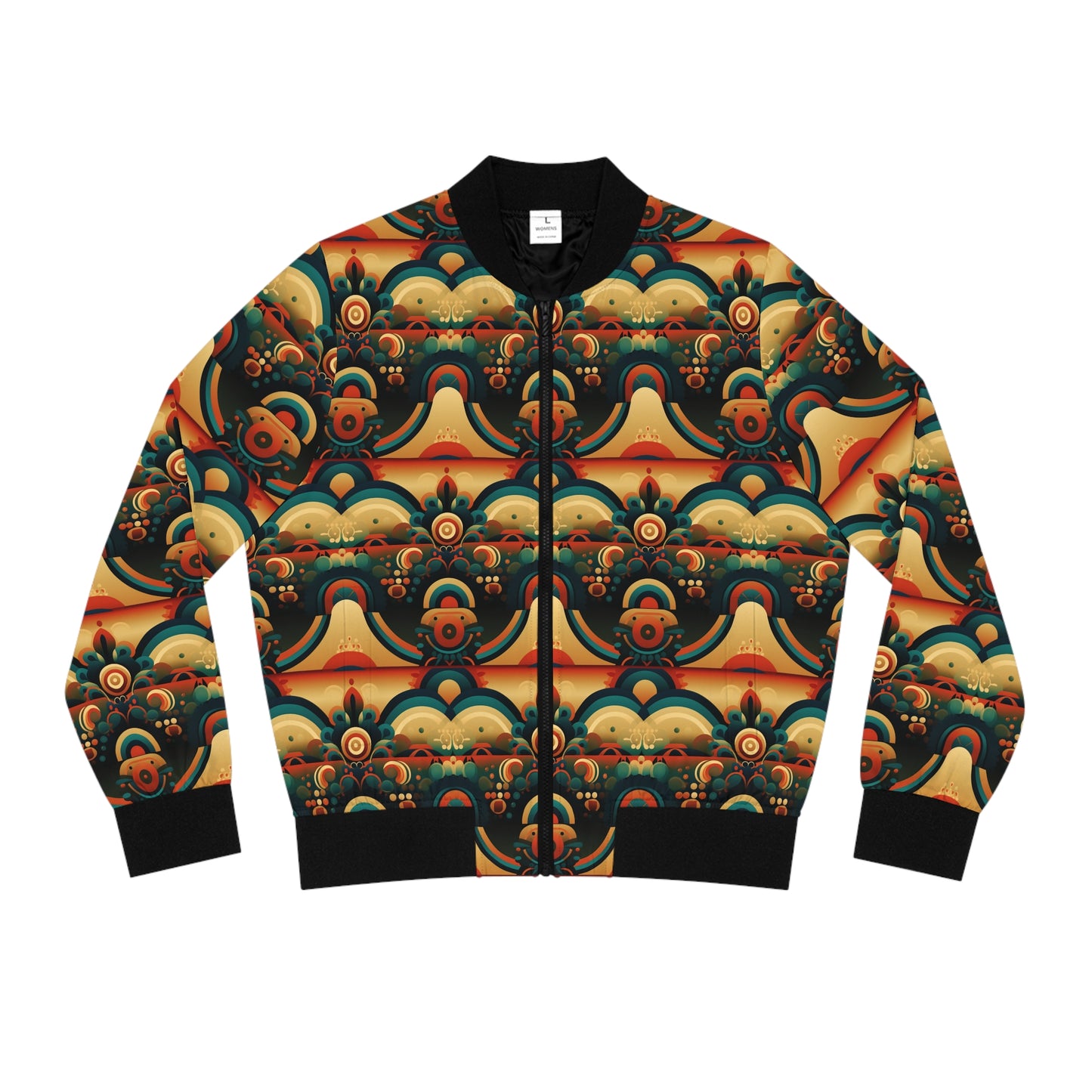 Trippin (Sunfire Safari) - Women's Bomber Jacket