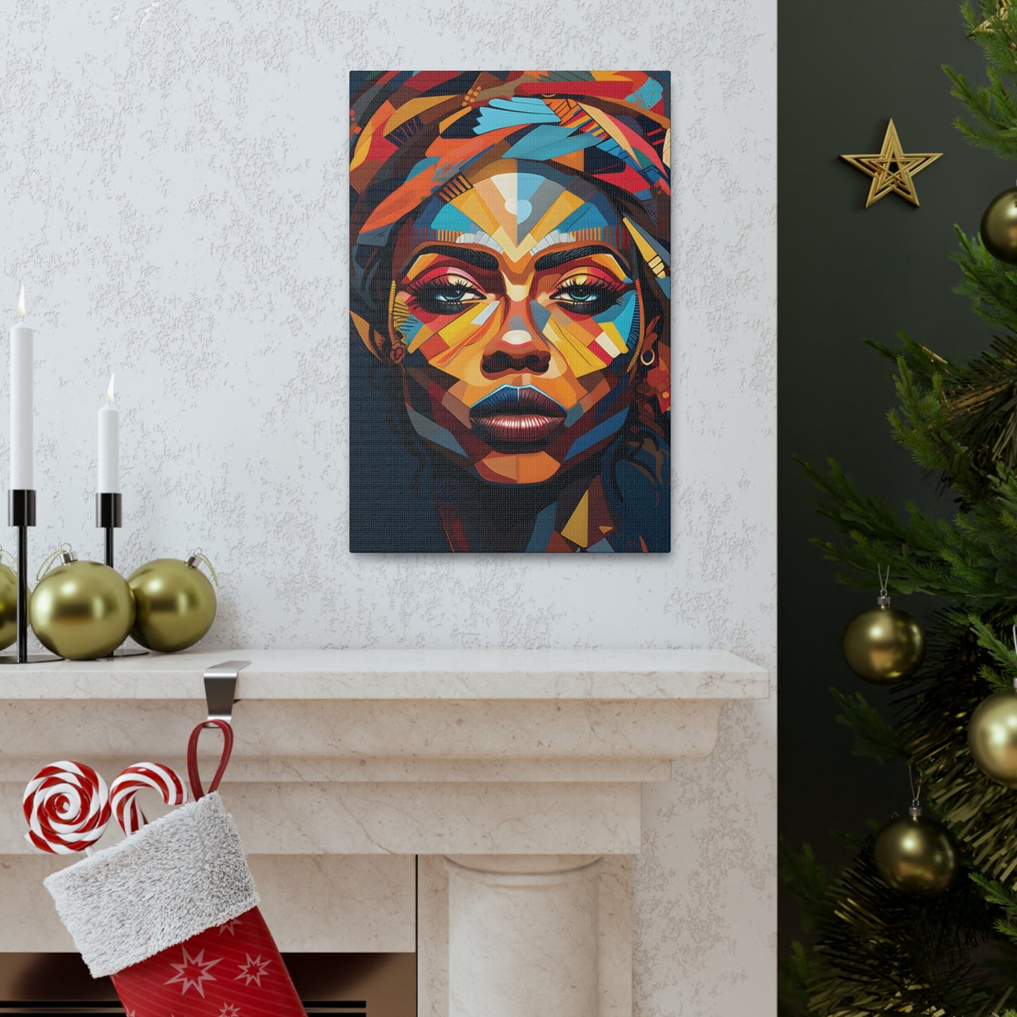 Melanated Mosaic (Nneka)  - Canvas Print