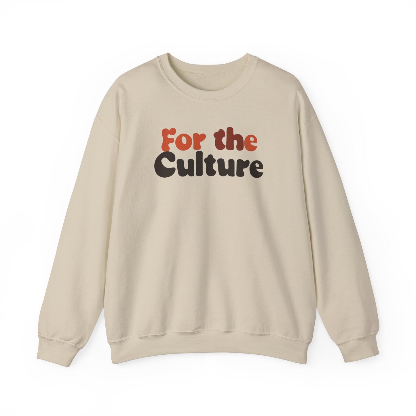 For The Culture (Melanated Text) - Unisex Heavy Blend™ Crewneck Sweatshirt