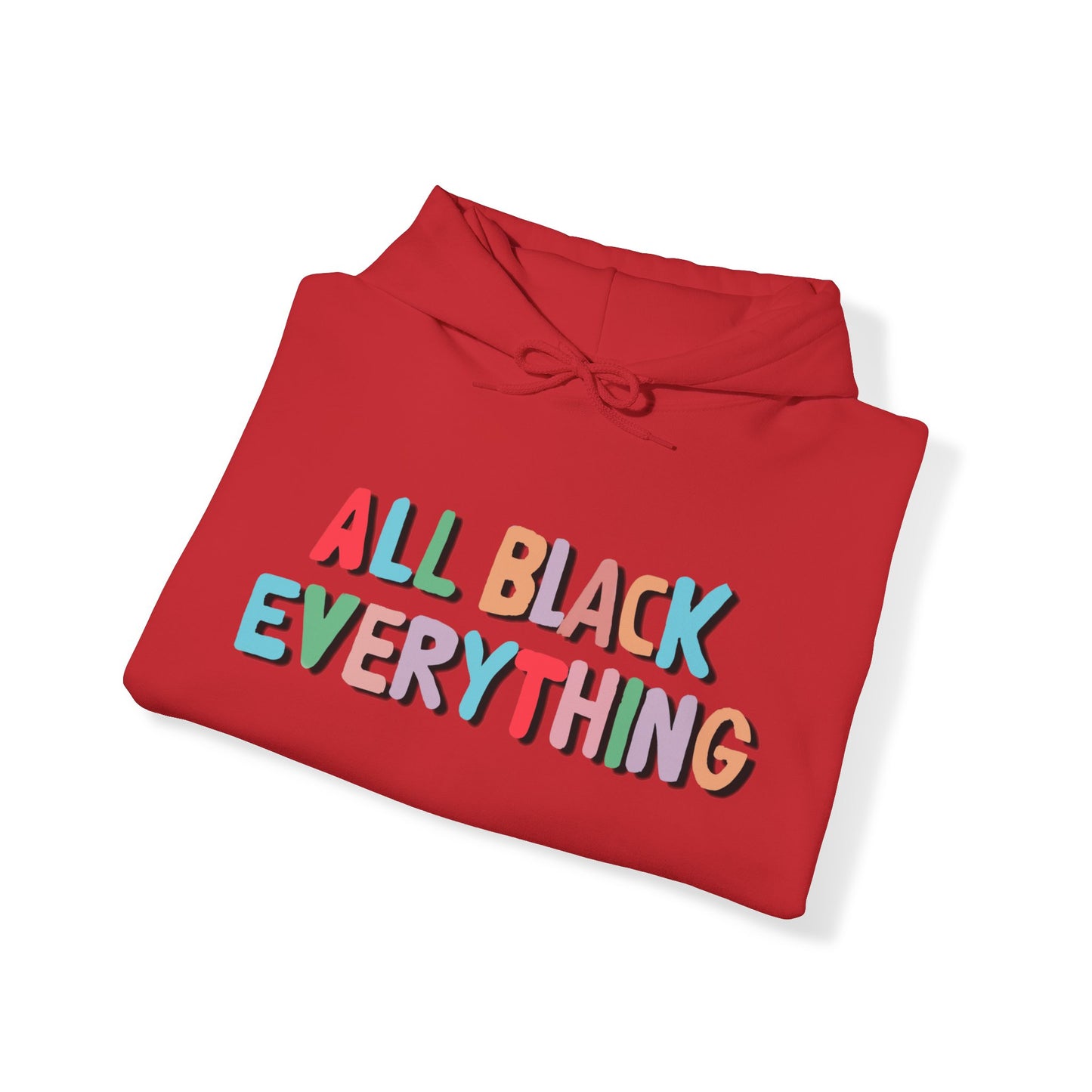 All Black Everything (Black Outline) - Unisex Heavy Blend™ Hooded Sweatshirt