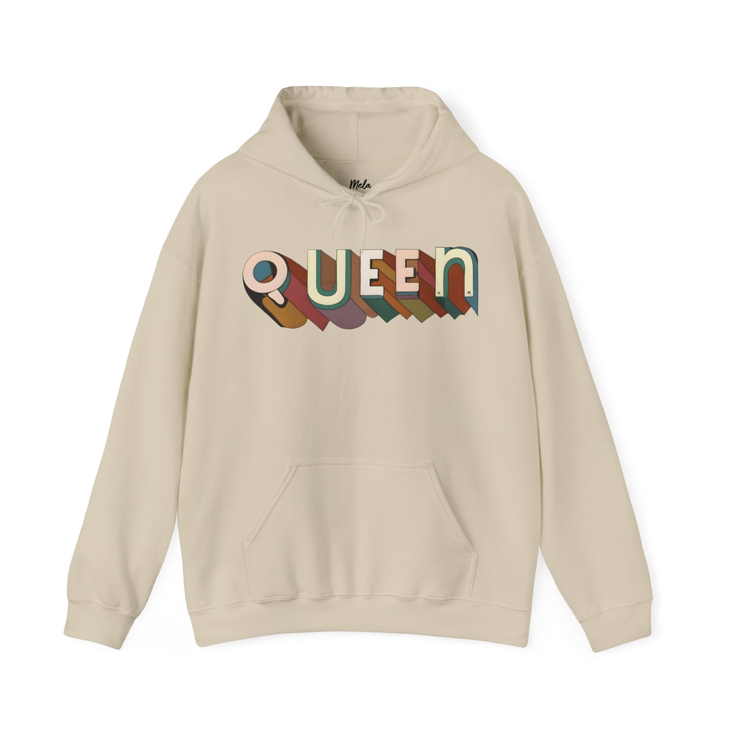 Queen (Disco Script) - Heavy Blend™ Hooded Sweatshirt