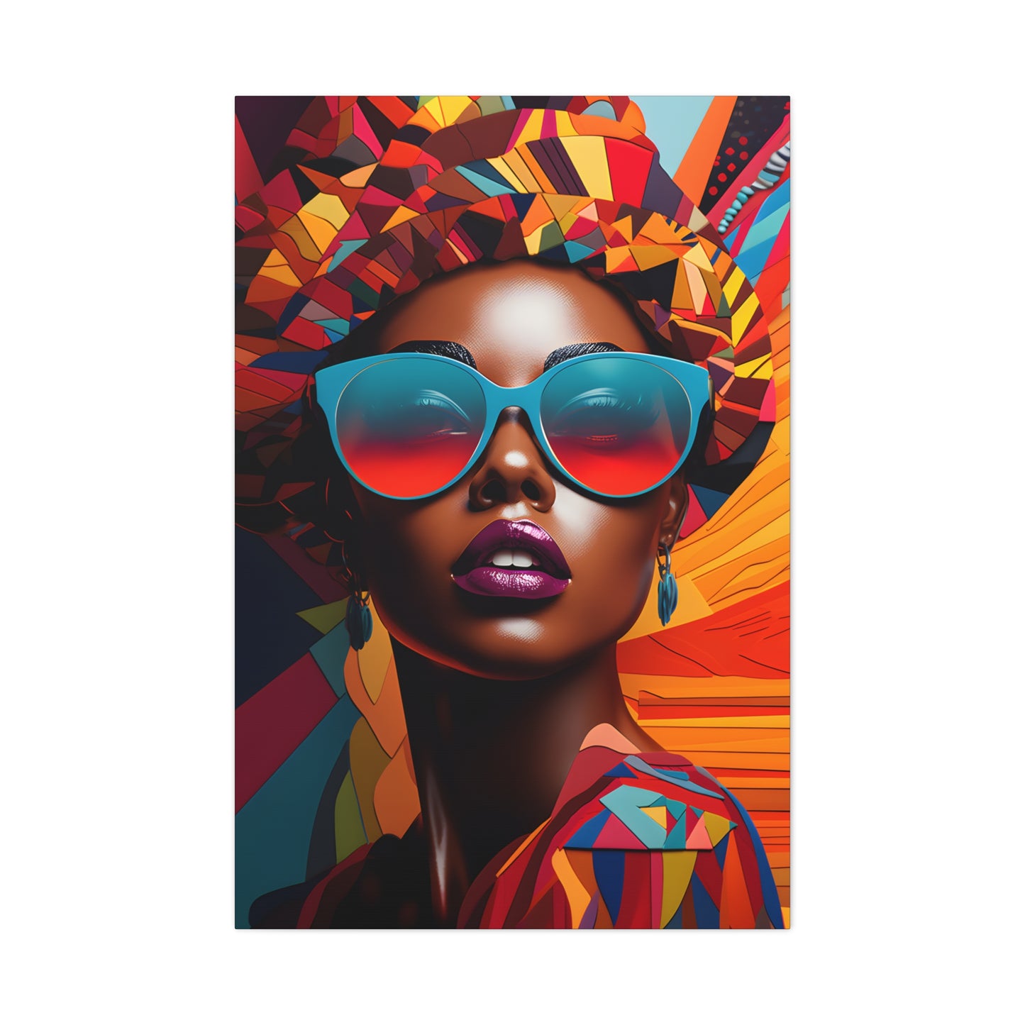 Kente Kouture (Dionne) - Canvas Print