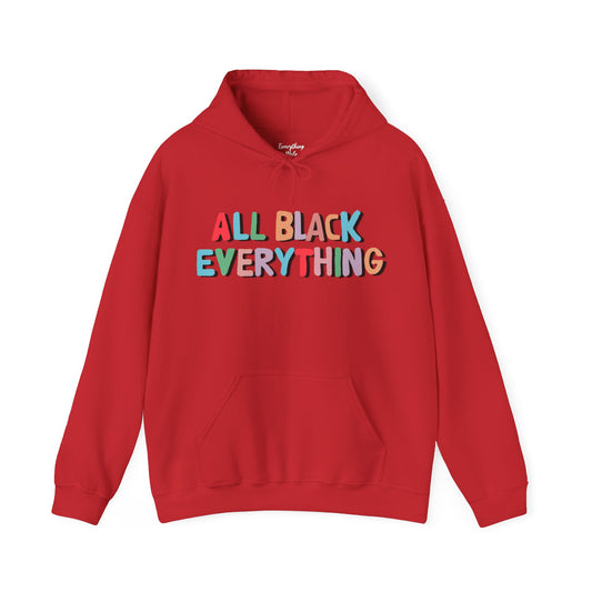 All Black Everything (Black Outline) - Unisex Heavy Blend™ Hooded Sweatshirt