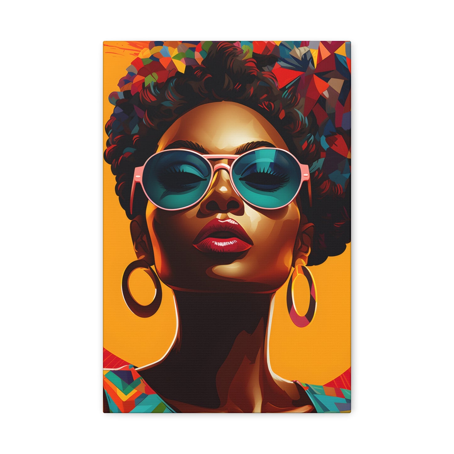 Kente Kouture (Renee) - Canvas Print