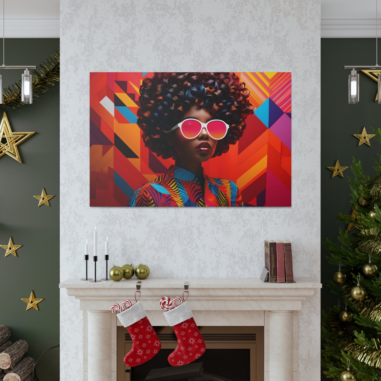 Chromatic Curls (Chantal) - Canvas Print