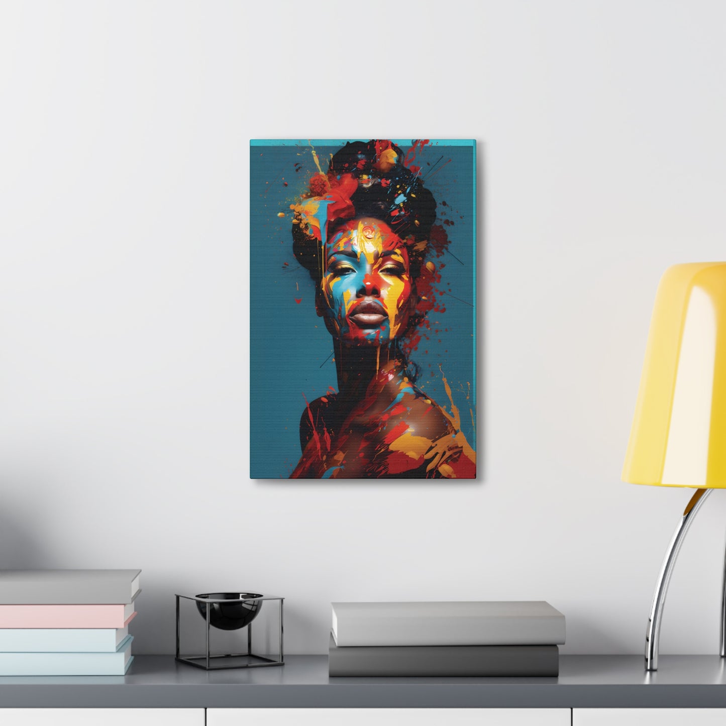 Splatter of Soul (Blu) - Canvas Print