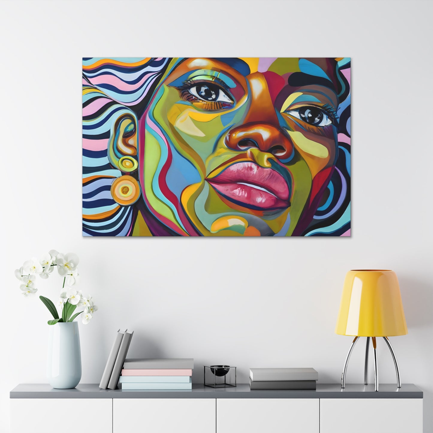 Abstract Africana (Yara) - Canvas Print