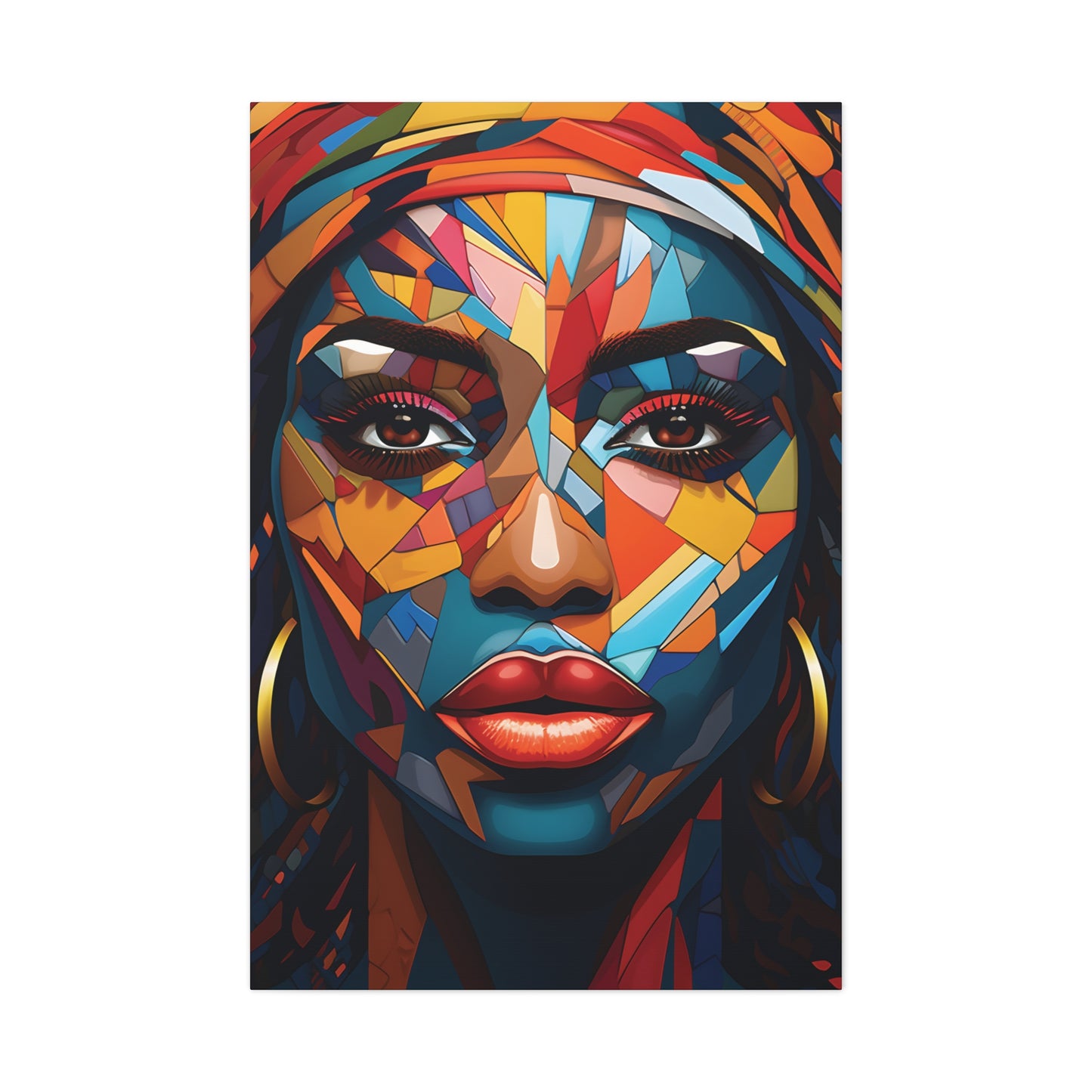 Melanated Mosaic (Amina) - Canvas Print