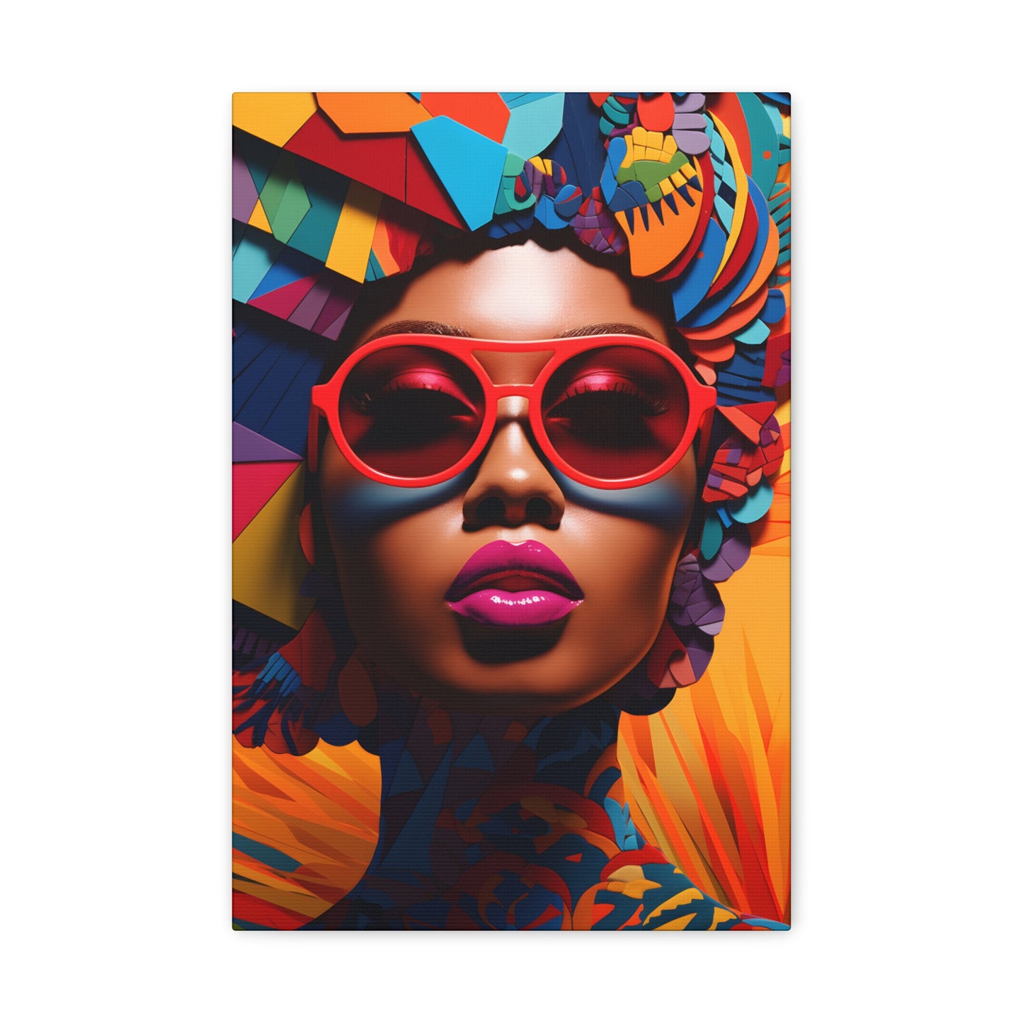 Kente Kouture (Safiya) - Canvas Print