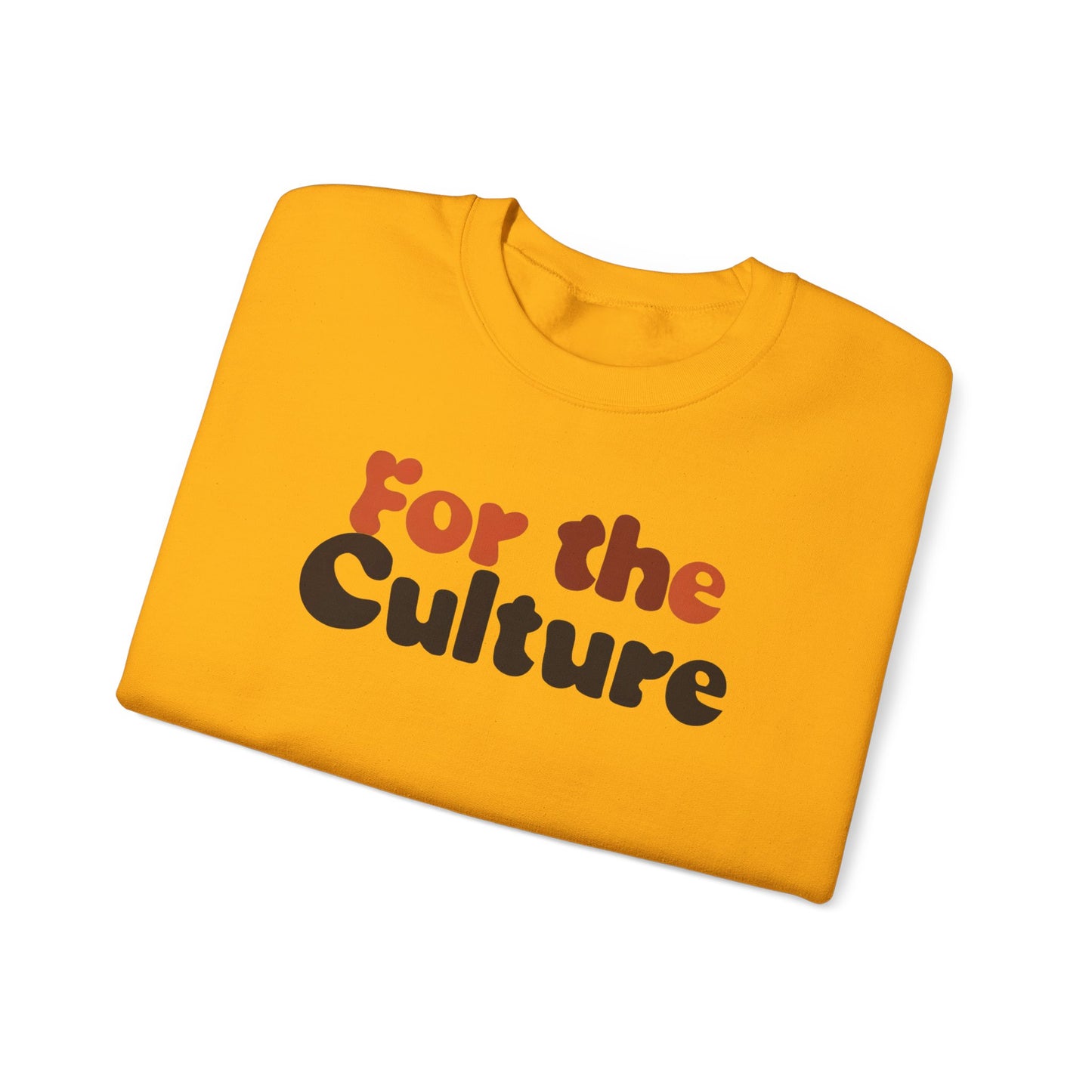 For The Culture (Melanated Text) - Unisex Heavy Blend™ Crewneck Sweatshirt