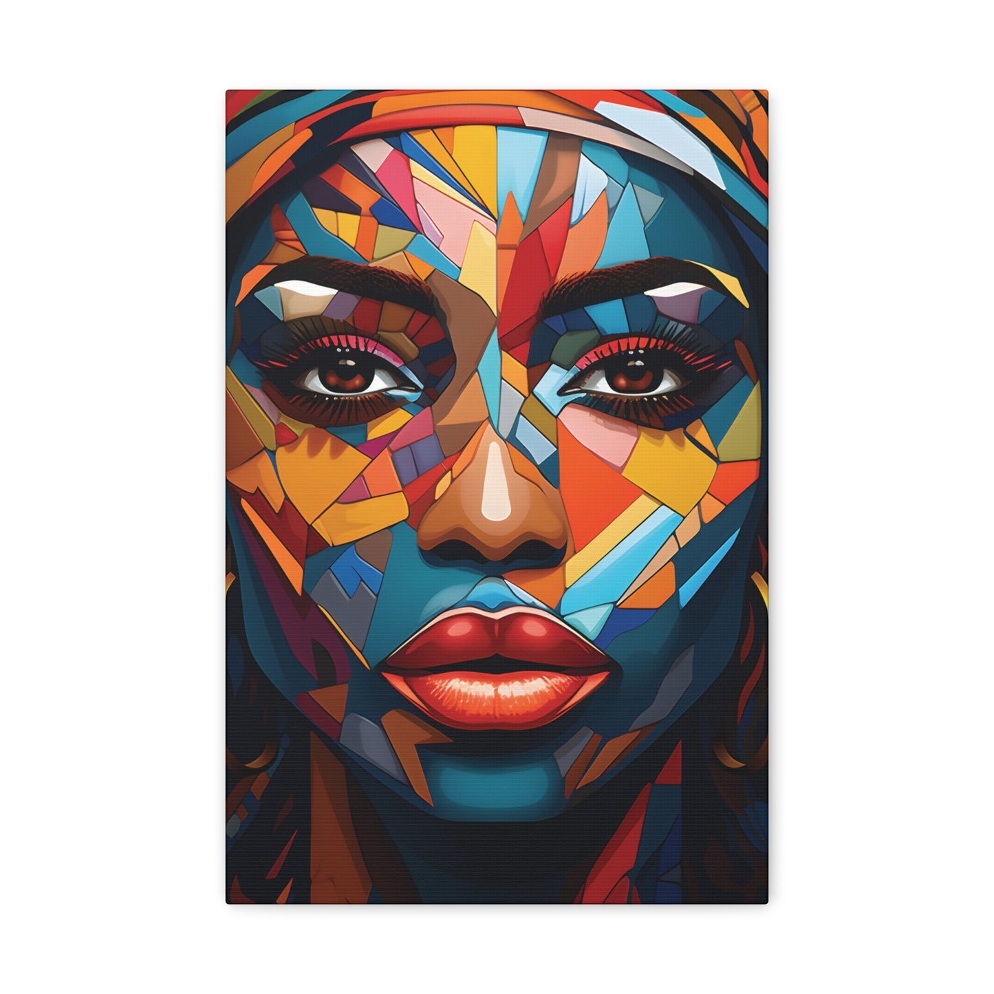 Melanated Mosaic (Amina) - Canvas Print