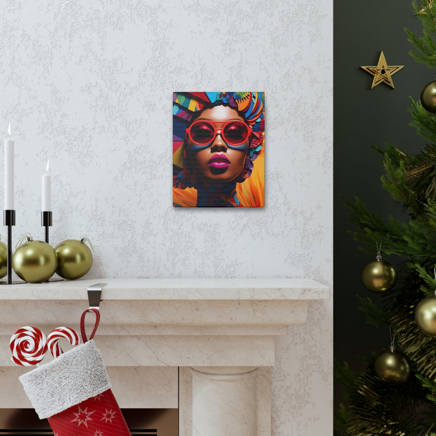 Kente Kouture (Safiya) - Canvas Print