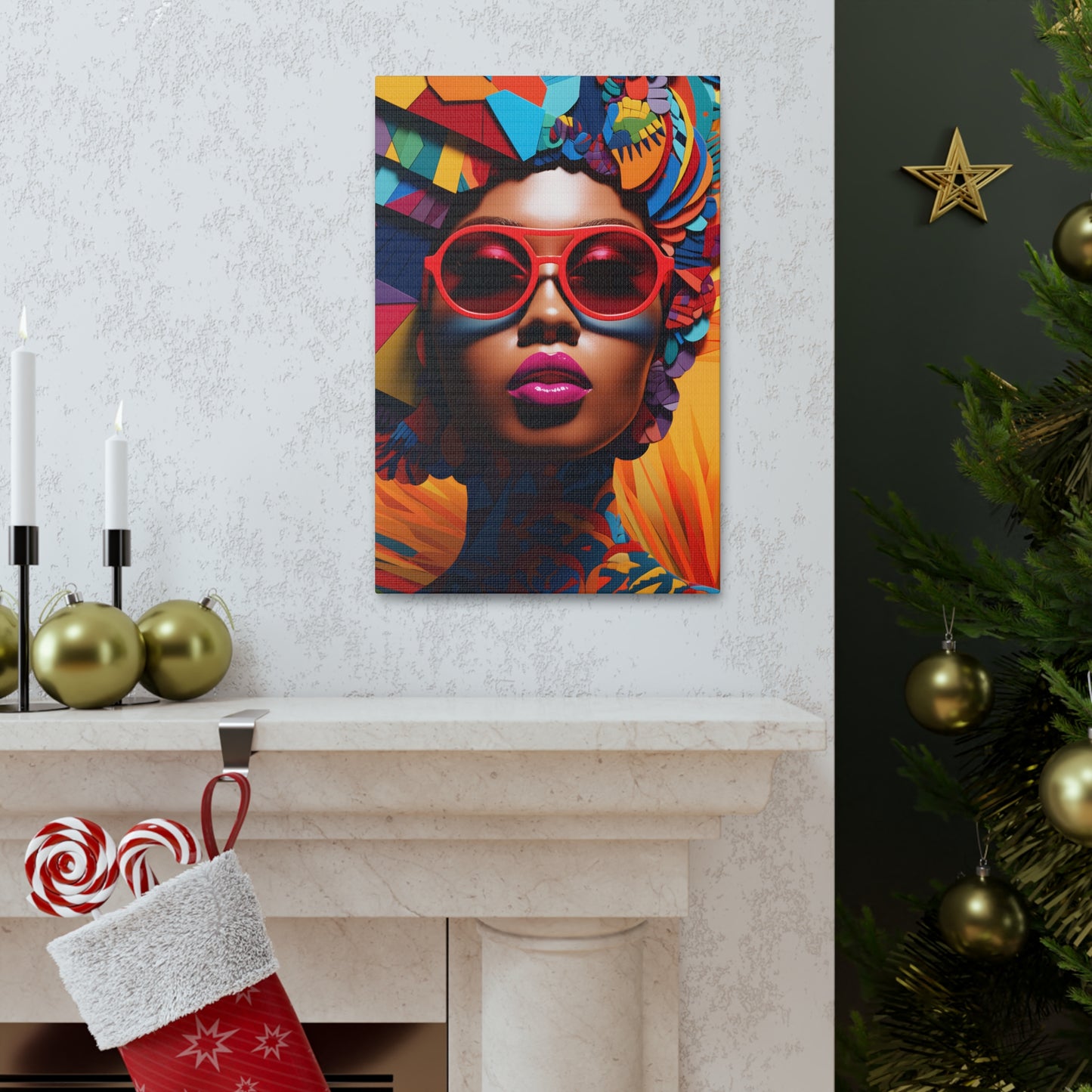 Kente Kouture (Safiya) - Canvas Print