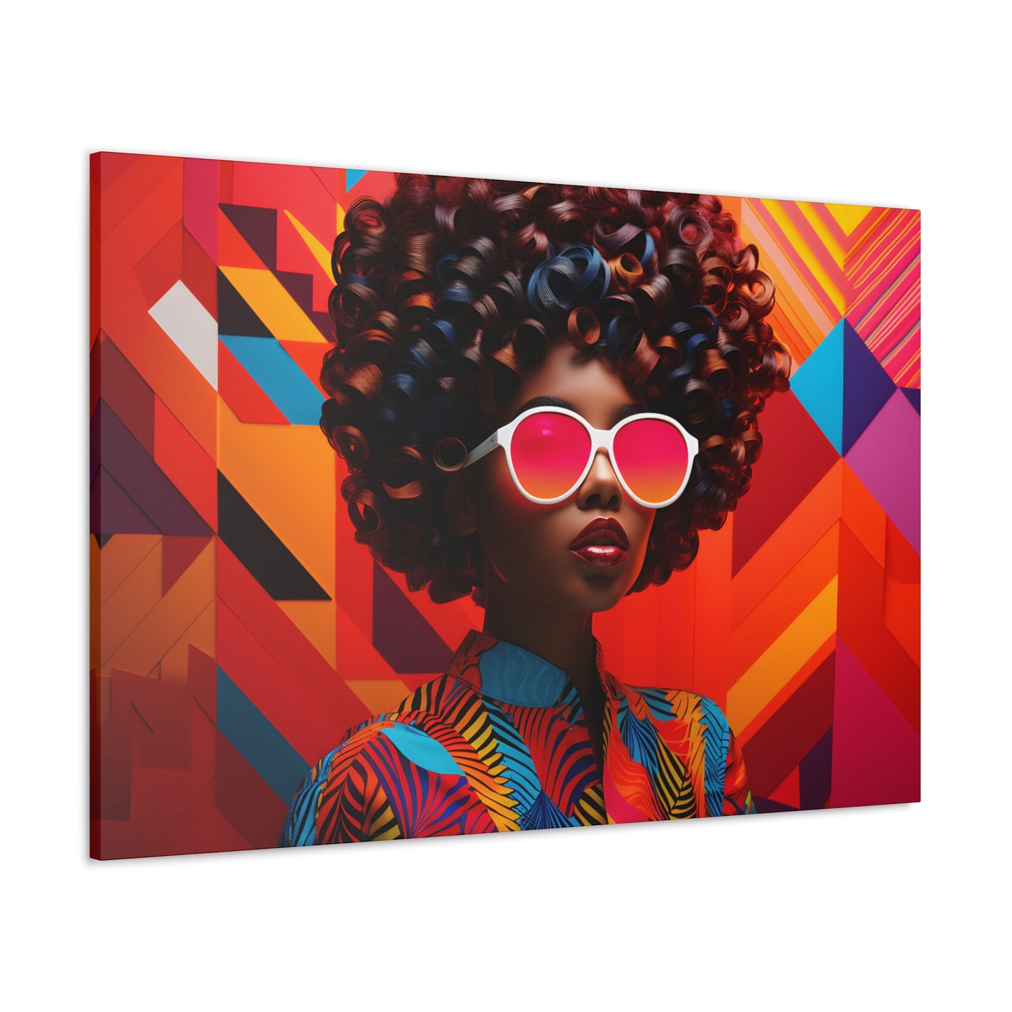 Chromatic Curls (Chantal) - Canvas Print