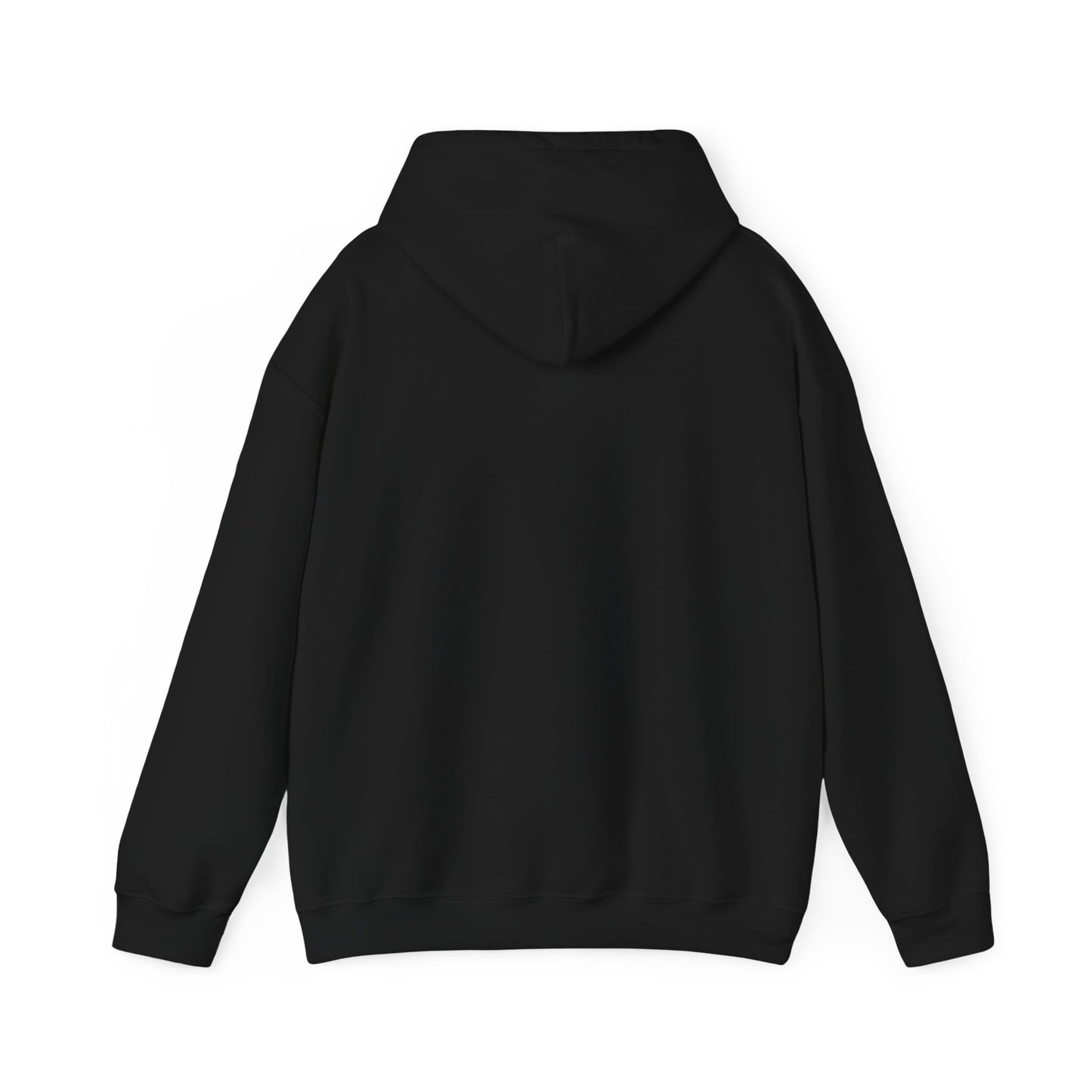 Black Black (Front Imagery) - Unisex Heavy Blend™ Hooded Sweatshirt