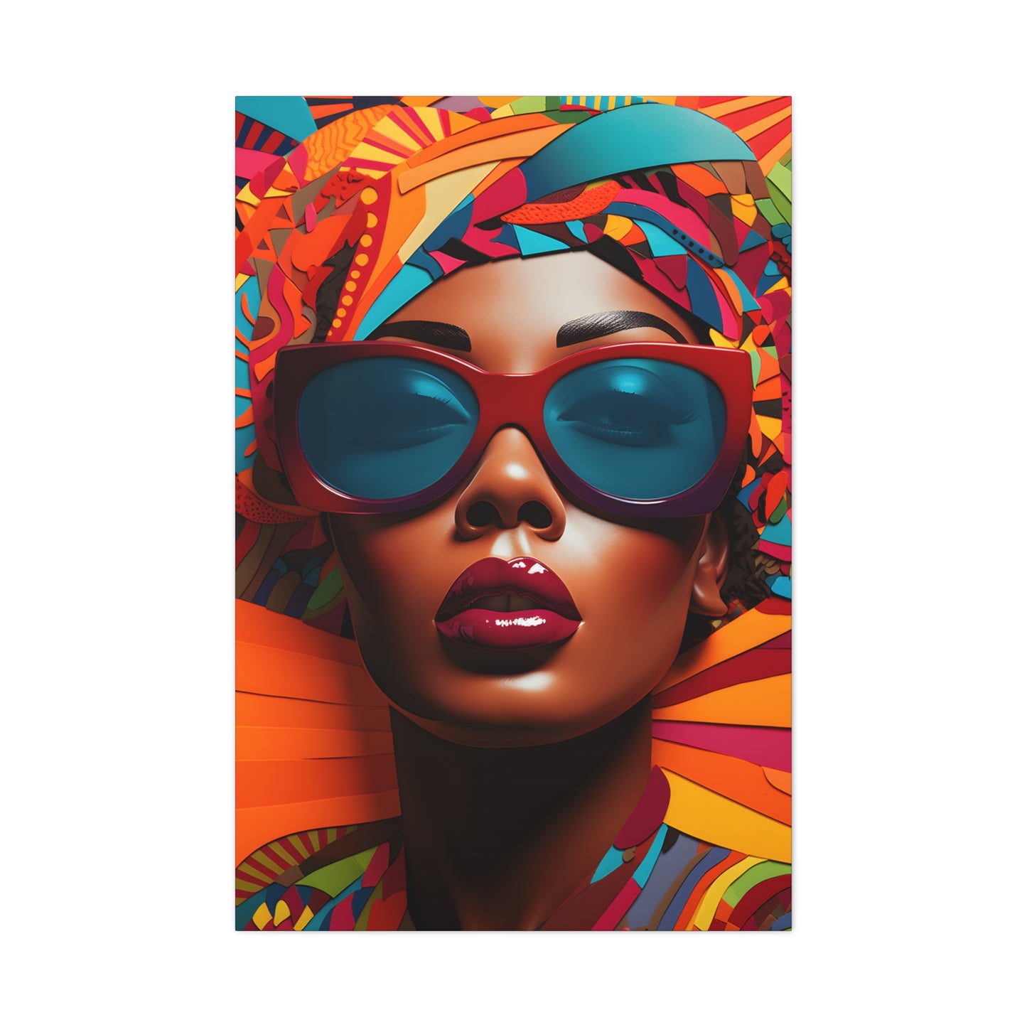 Kente Kouture (Malika) - Canvas Print