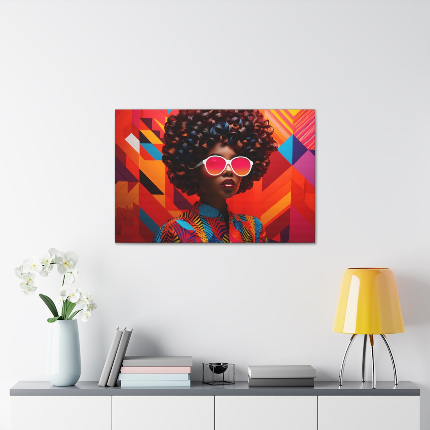 Chromatic Curls (Chantal) - Canvas Print