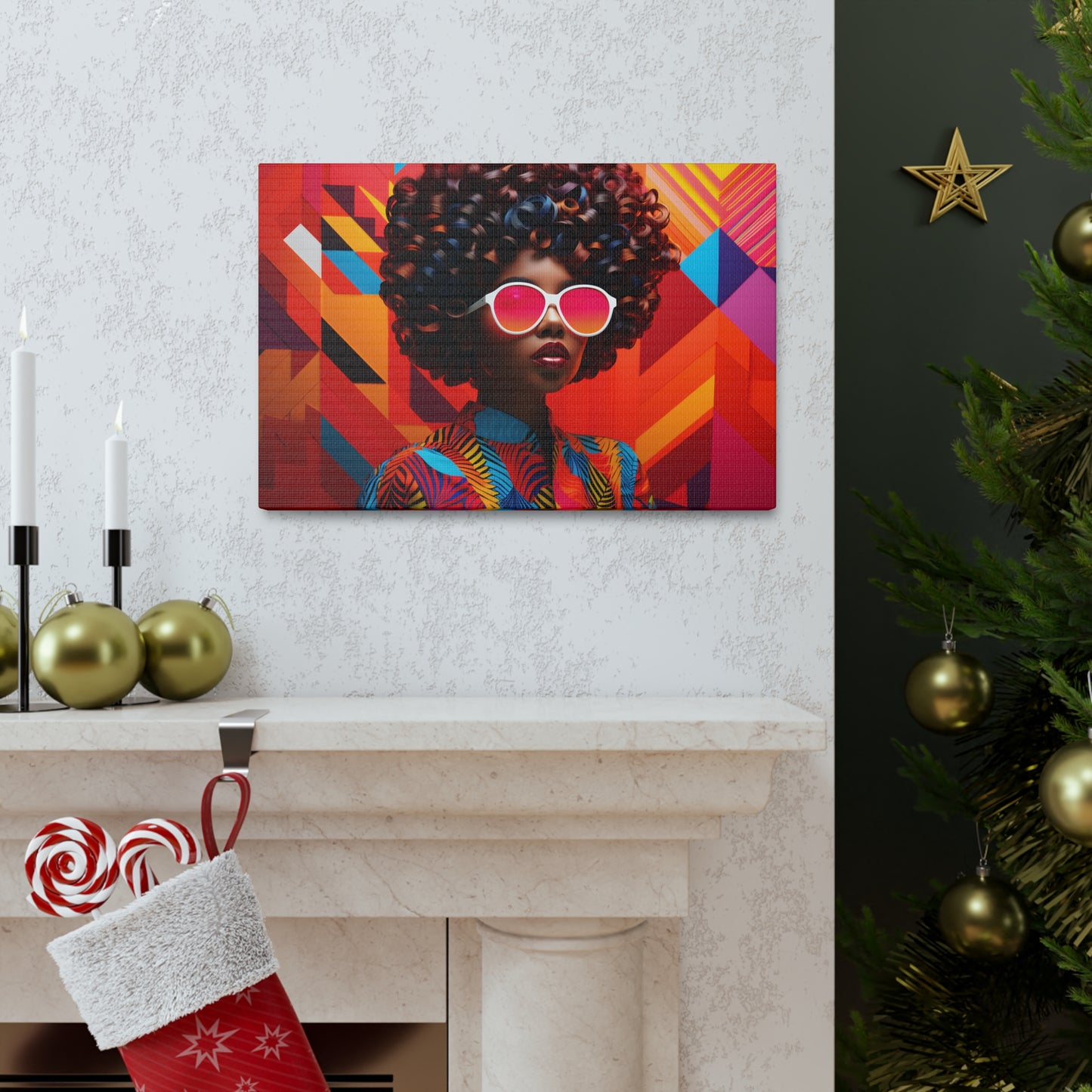 Chromatic Curls (Chantal) - Canvas Print