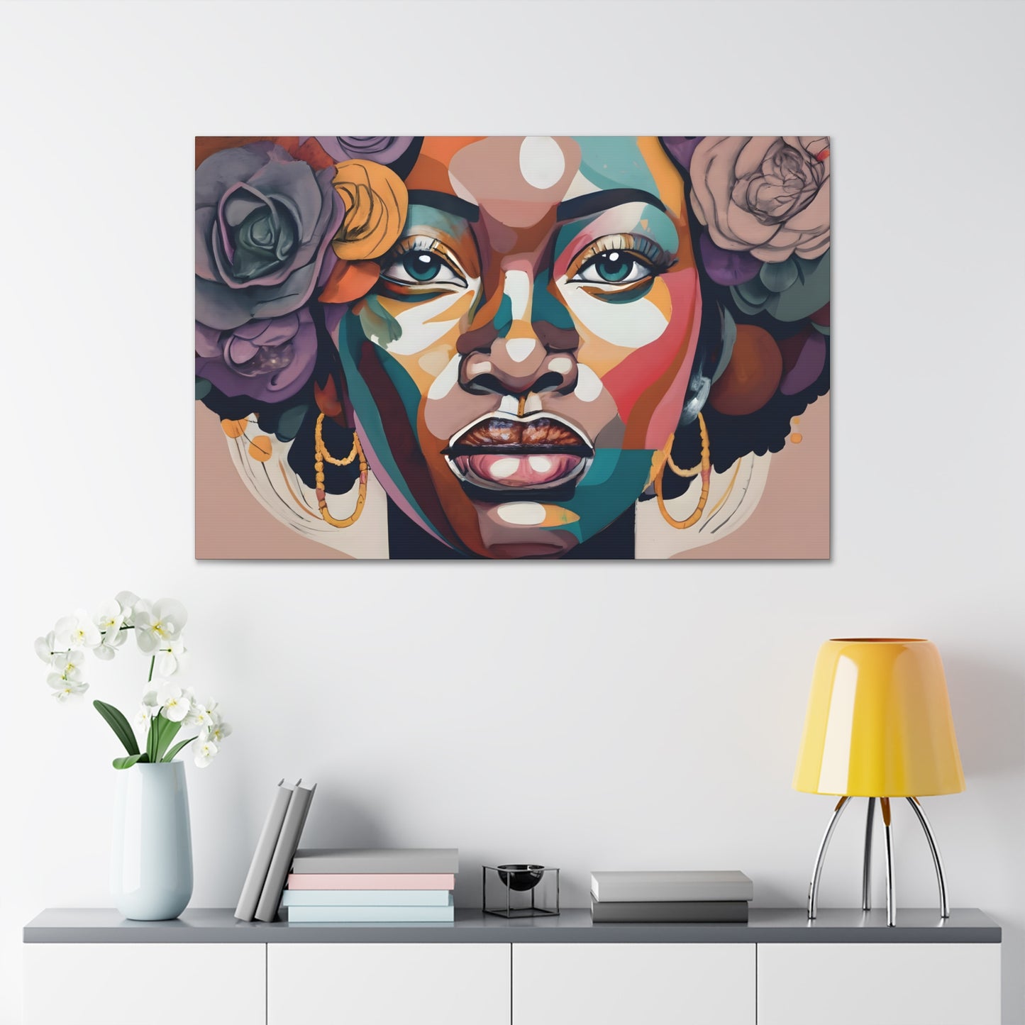 Abstract Africana (Jasmine) - Canvas Print