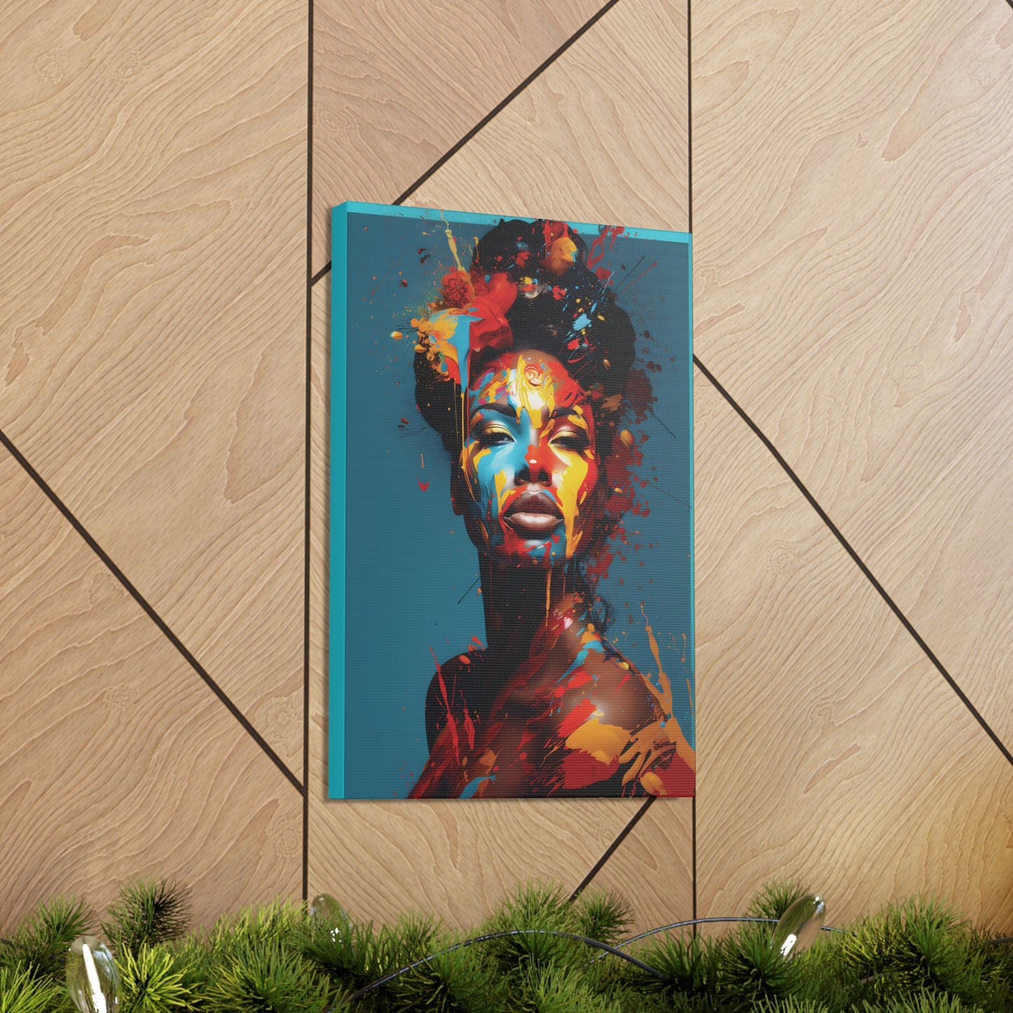 Splatter of Soul (Blu) - Canvas Print