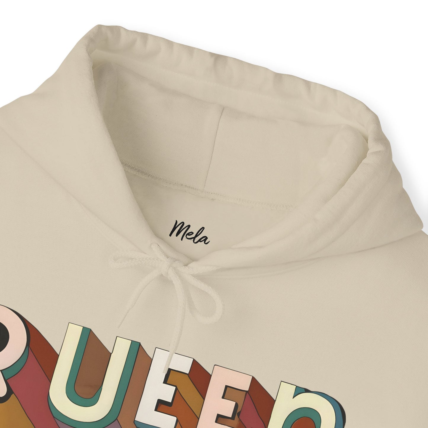 Queen (Disco Script) - Heavy Blend™ Hooded Sweatshirt