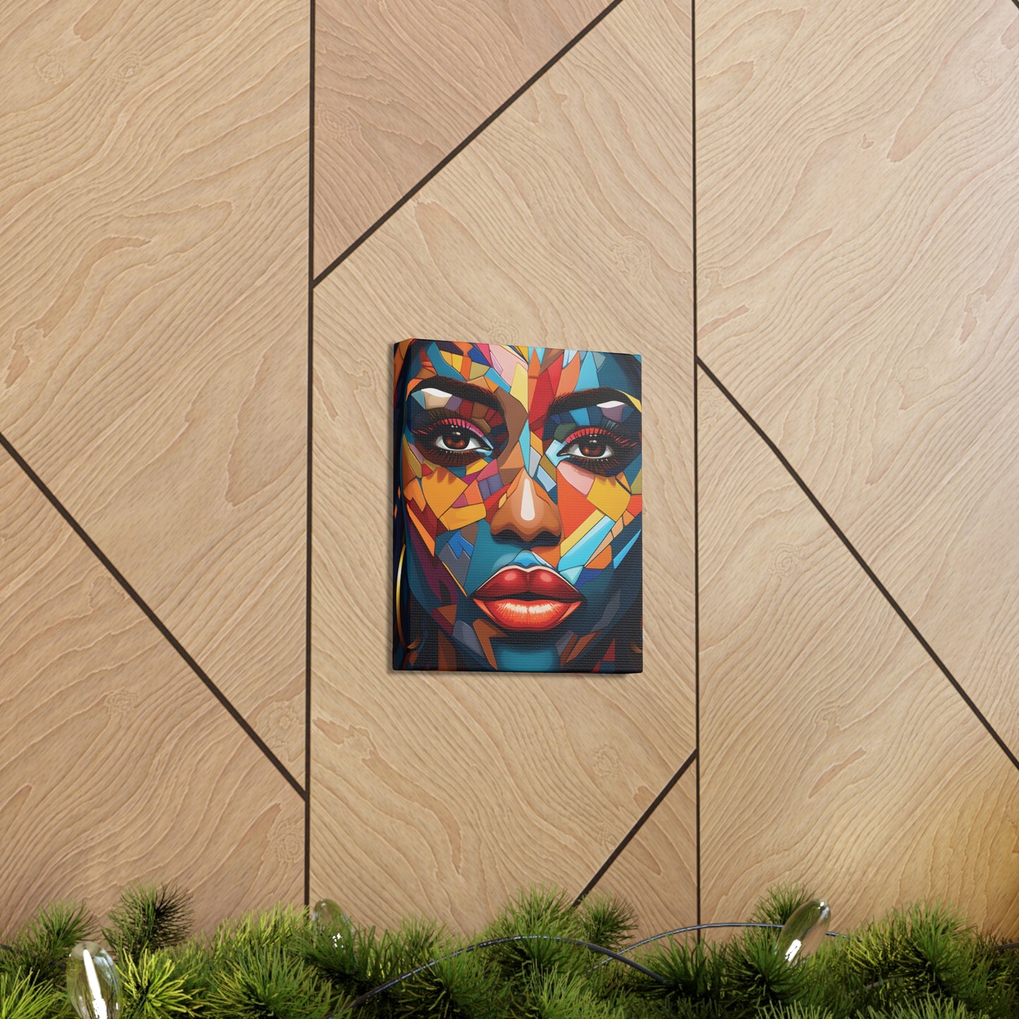 Melanated Mosaic (Amina) - Canvas Print