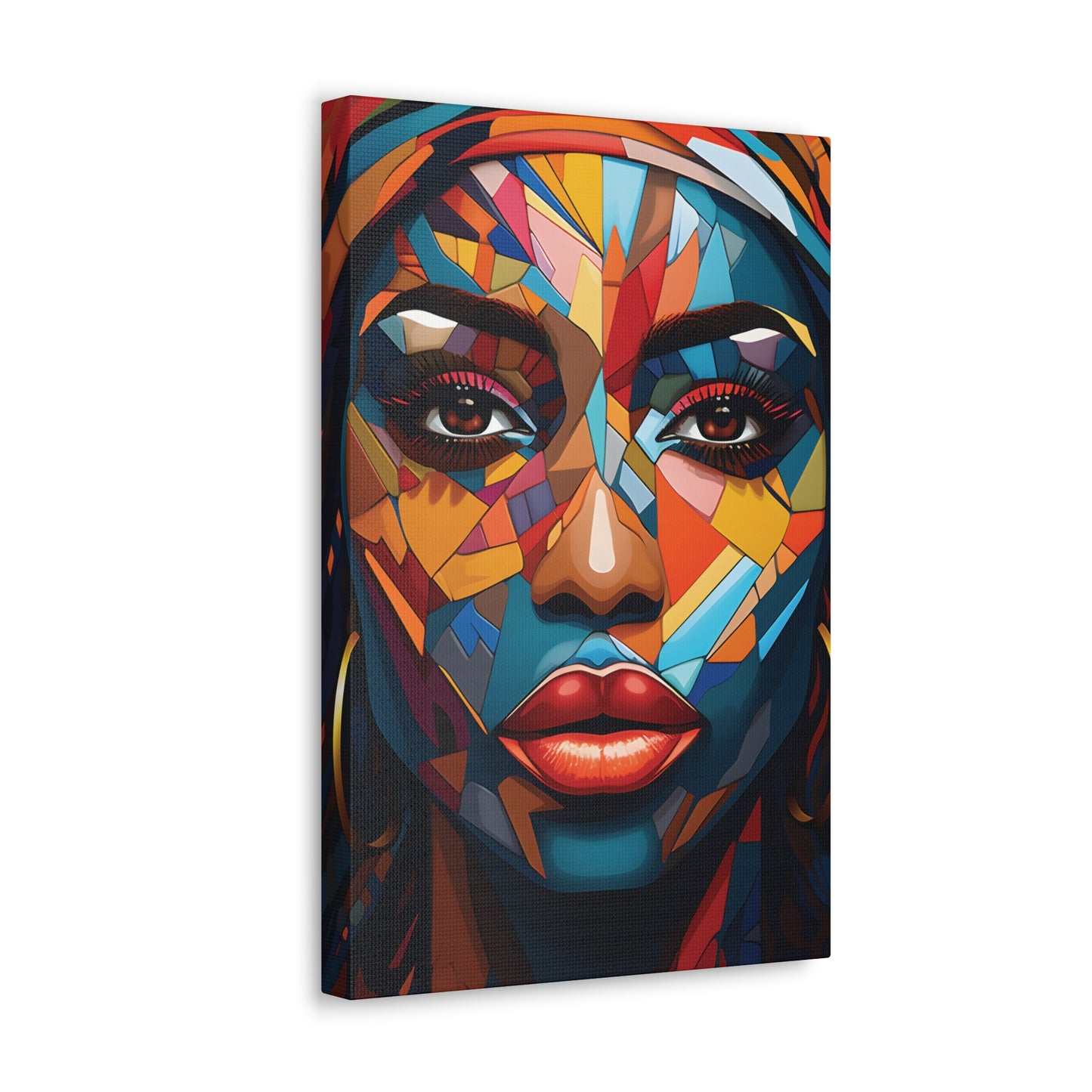 Melanated Mosaic (Amina) - Canvas Print