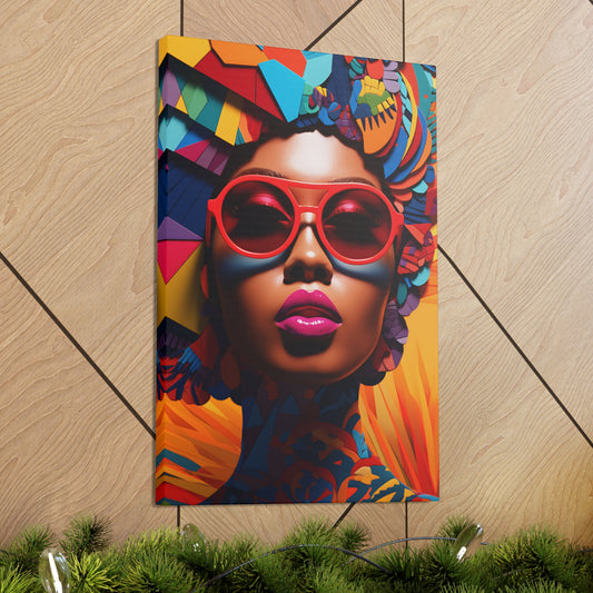 Kente Kouture (Safiya) - Canvas Print