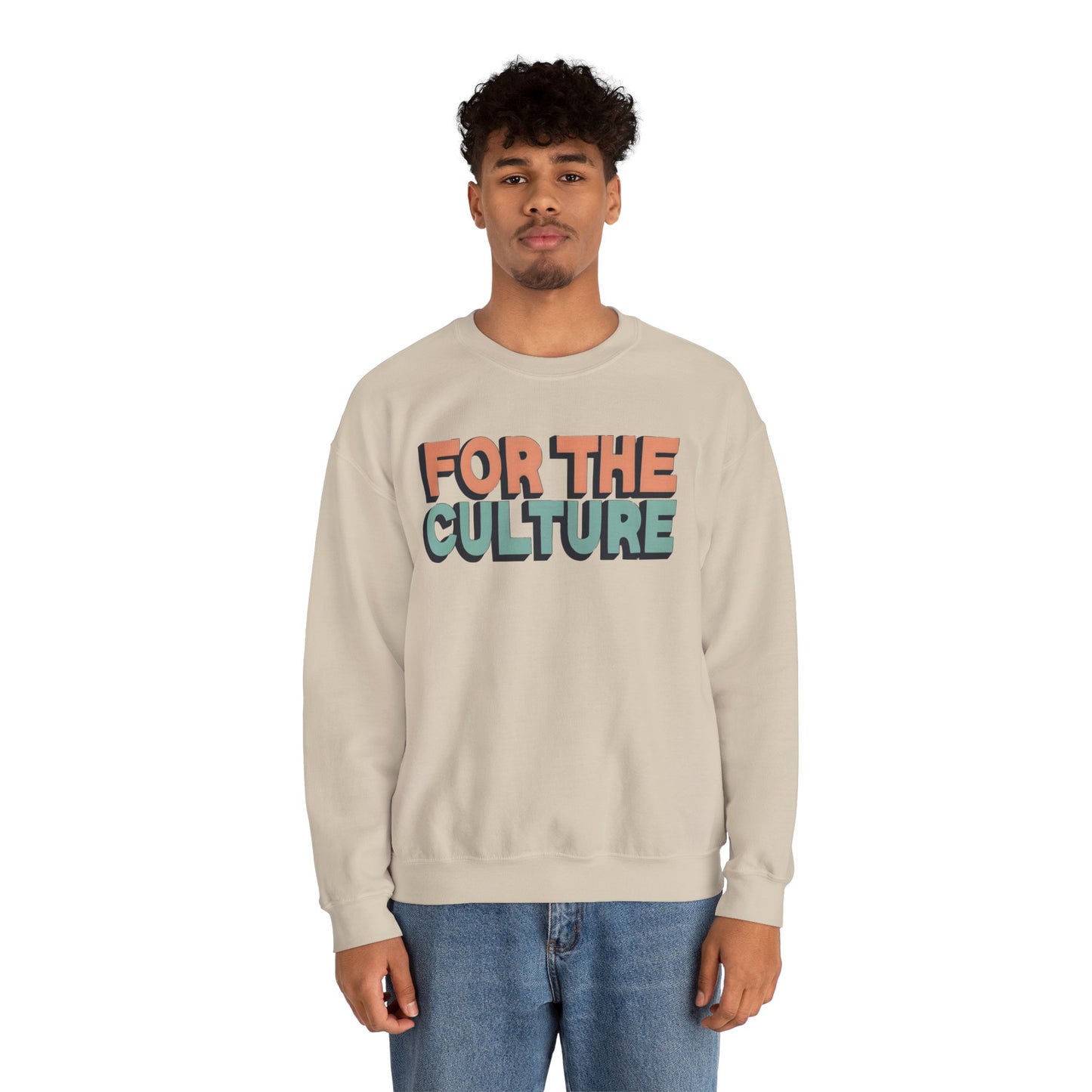 For The Culture (Multicolor Text) - Unisex Heavy Blend™ Crewneck Sweatshirt