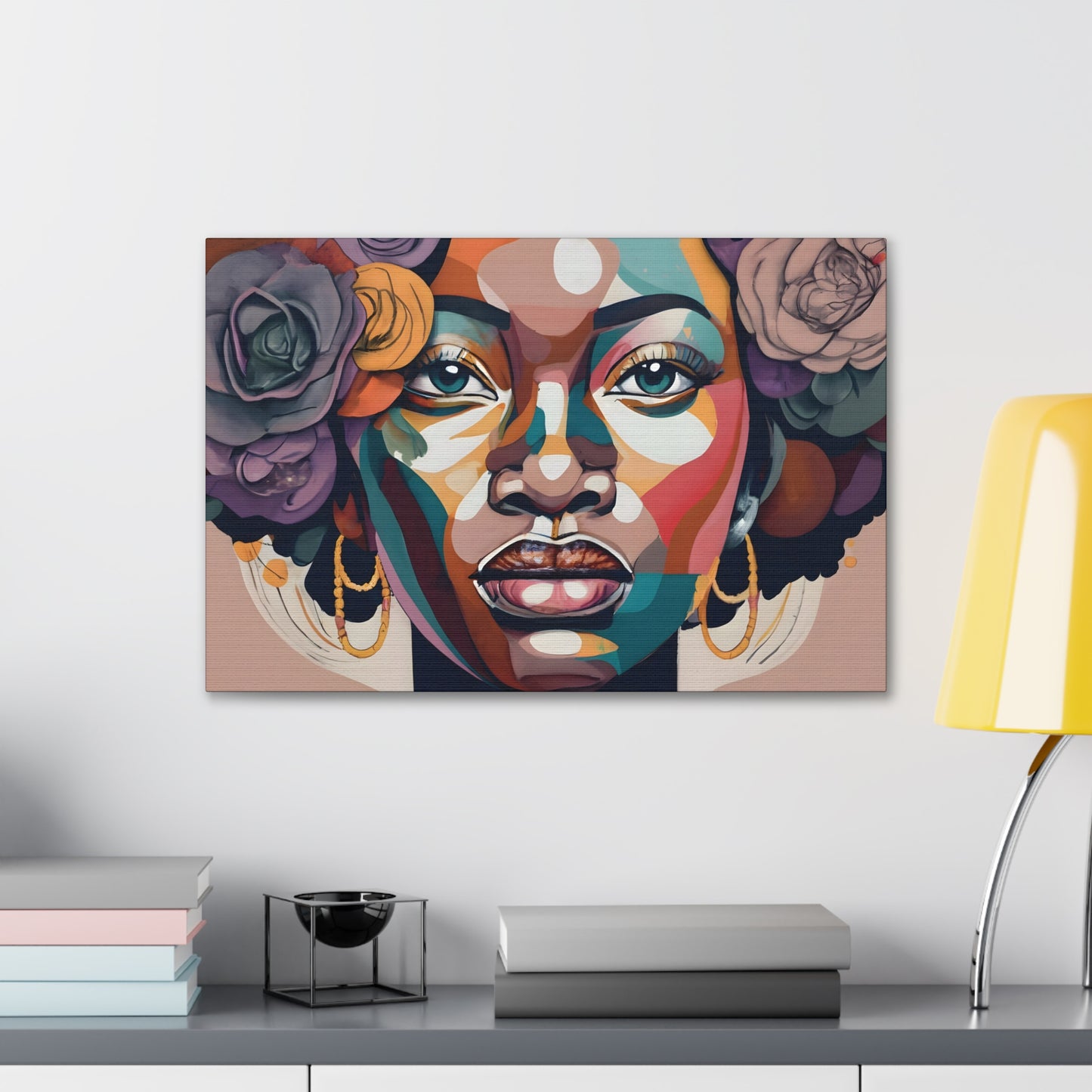 Abstract Africana (Jasmine) - Canvas Print