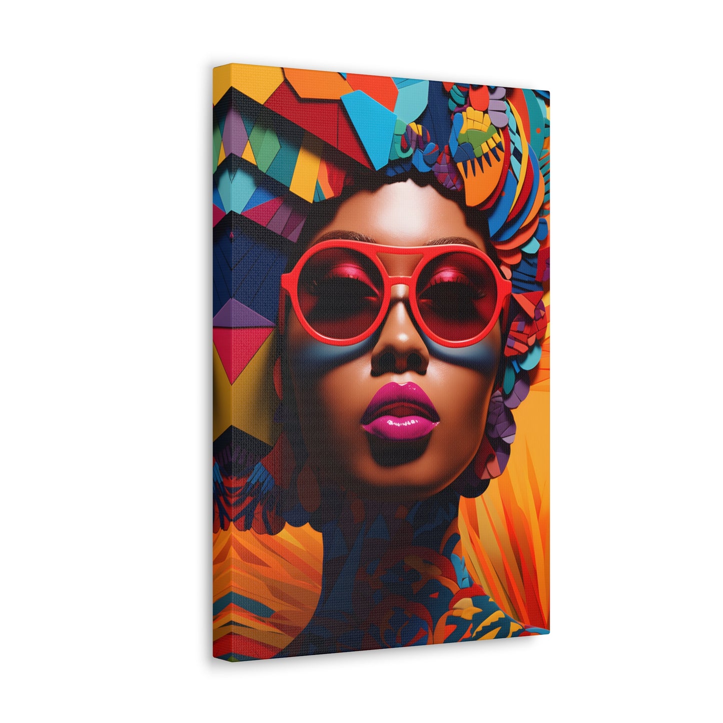 Kente Kouture (Safiya) - Canvas Print