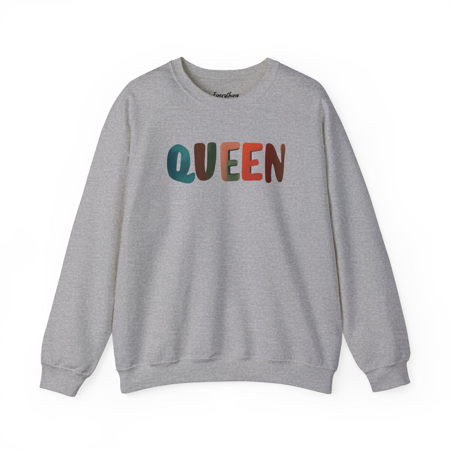 Queen (Mutlicolor Text) - Crewneck Sweatshirt