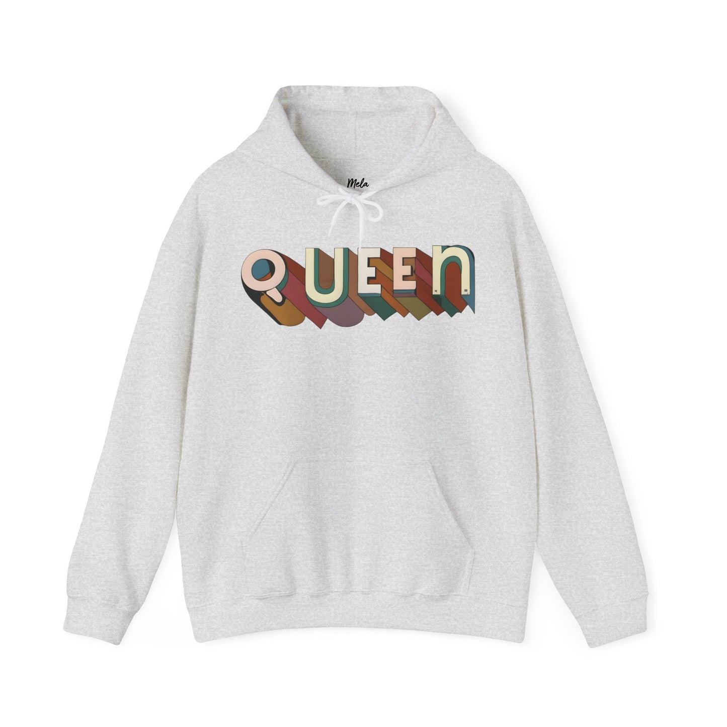 Queen (Disco Script) - Heavy Blend™ Hooded Sweatshirt