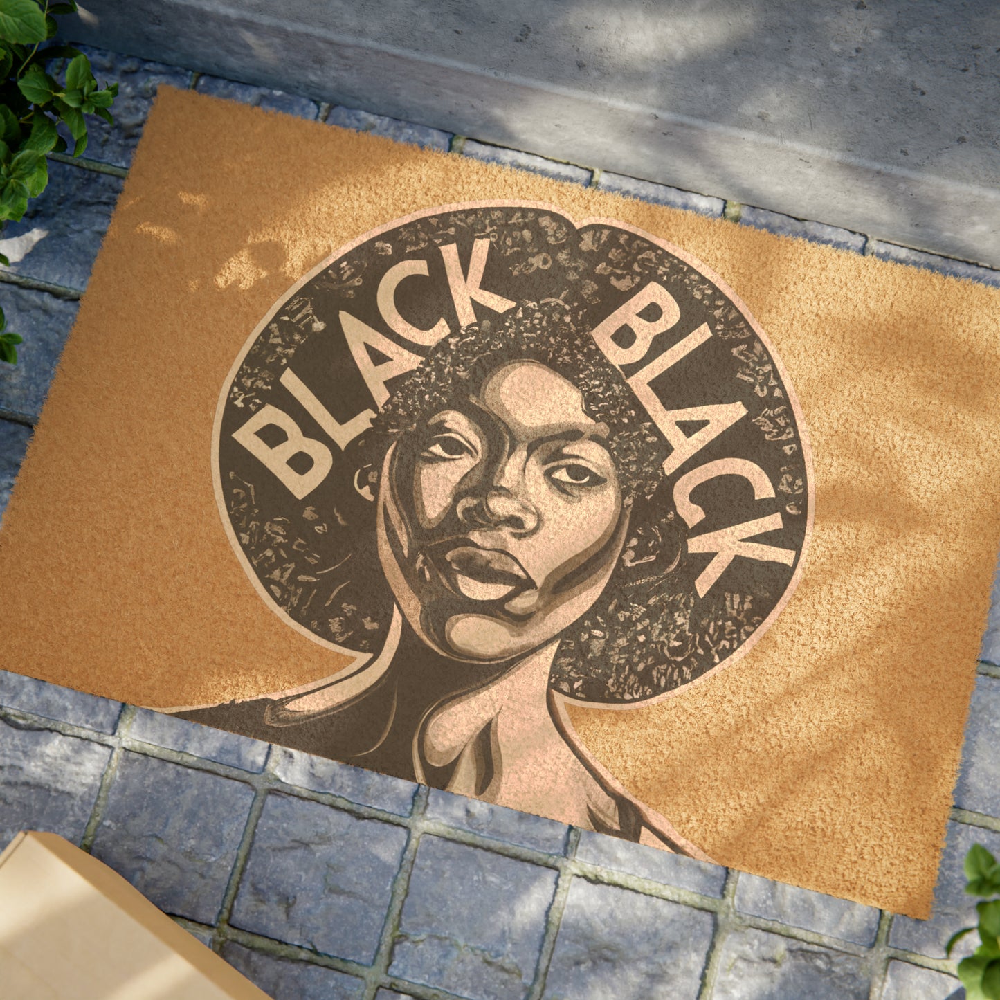 Black Black Doormat