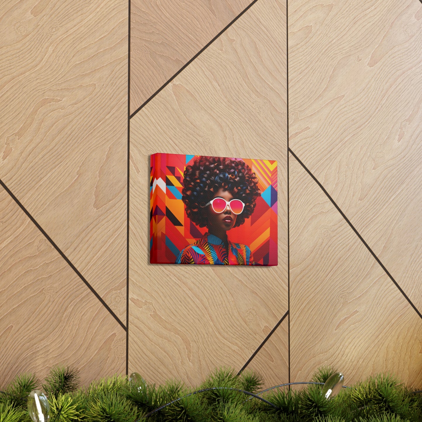 Chromatic Curls (Chantal) - Canvas Print