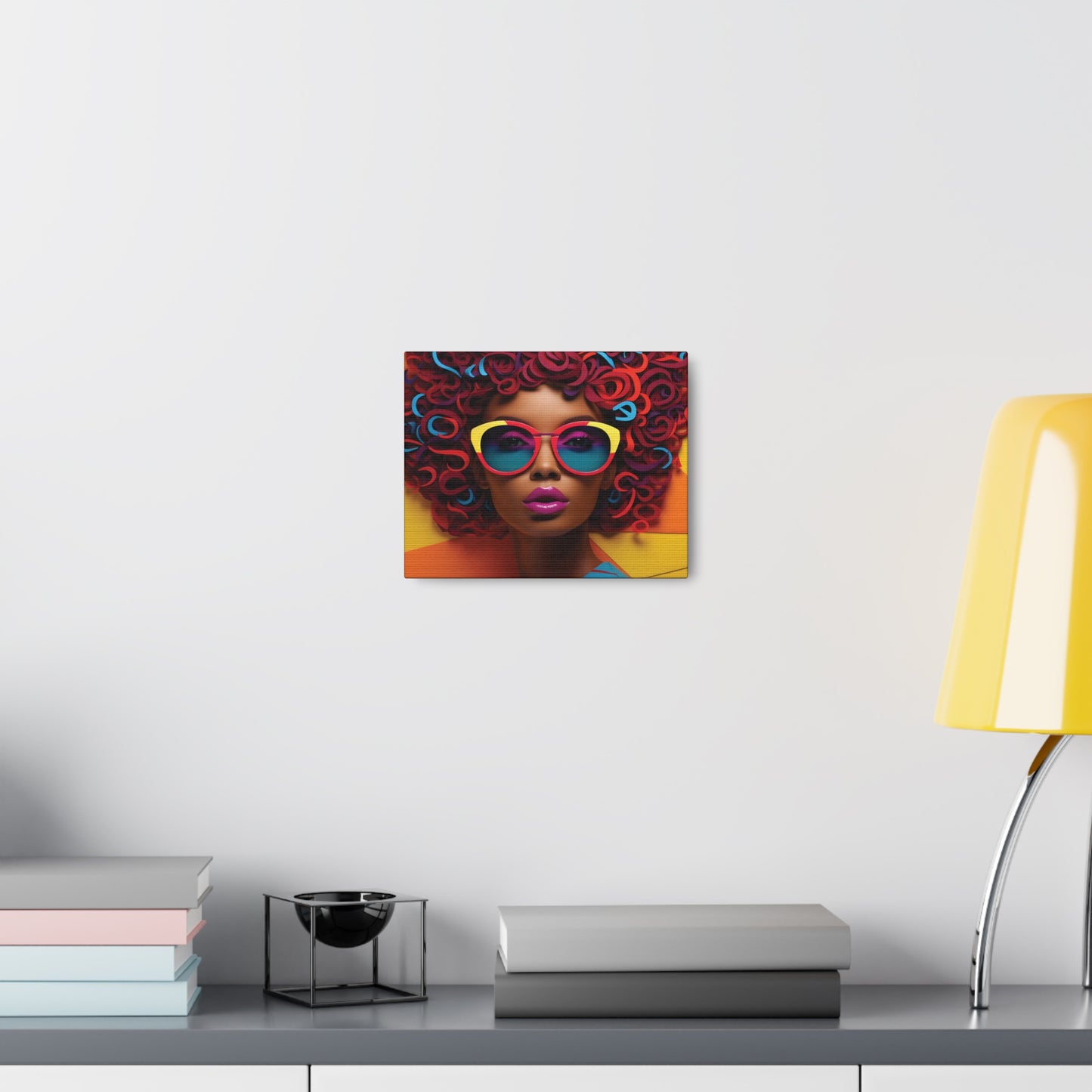 Chromatic Curls (Sable) - Canvas Print