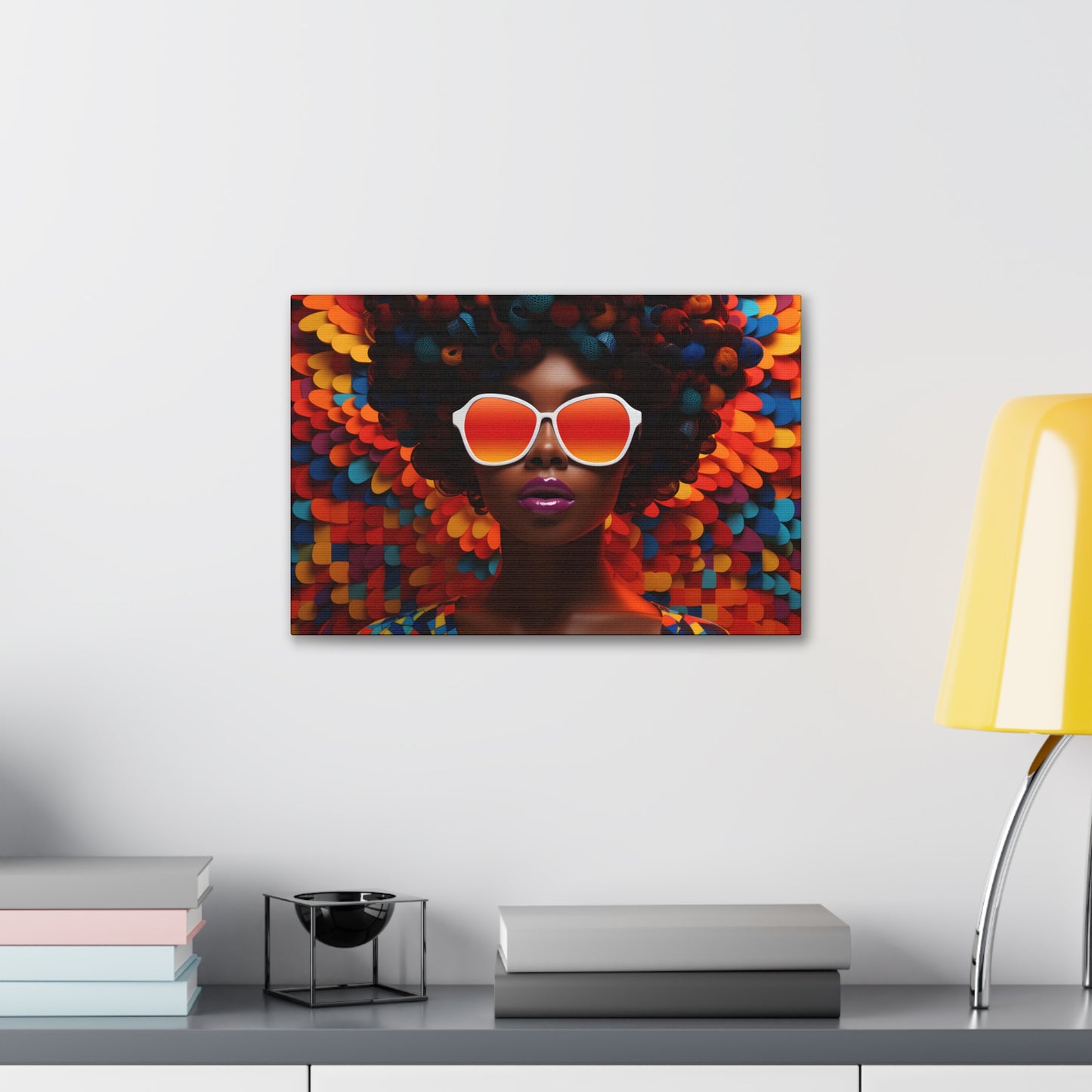 Chromatic Curls (Kiara) - Canvas Print