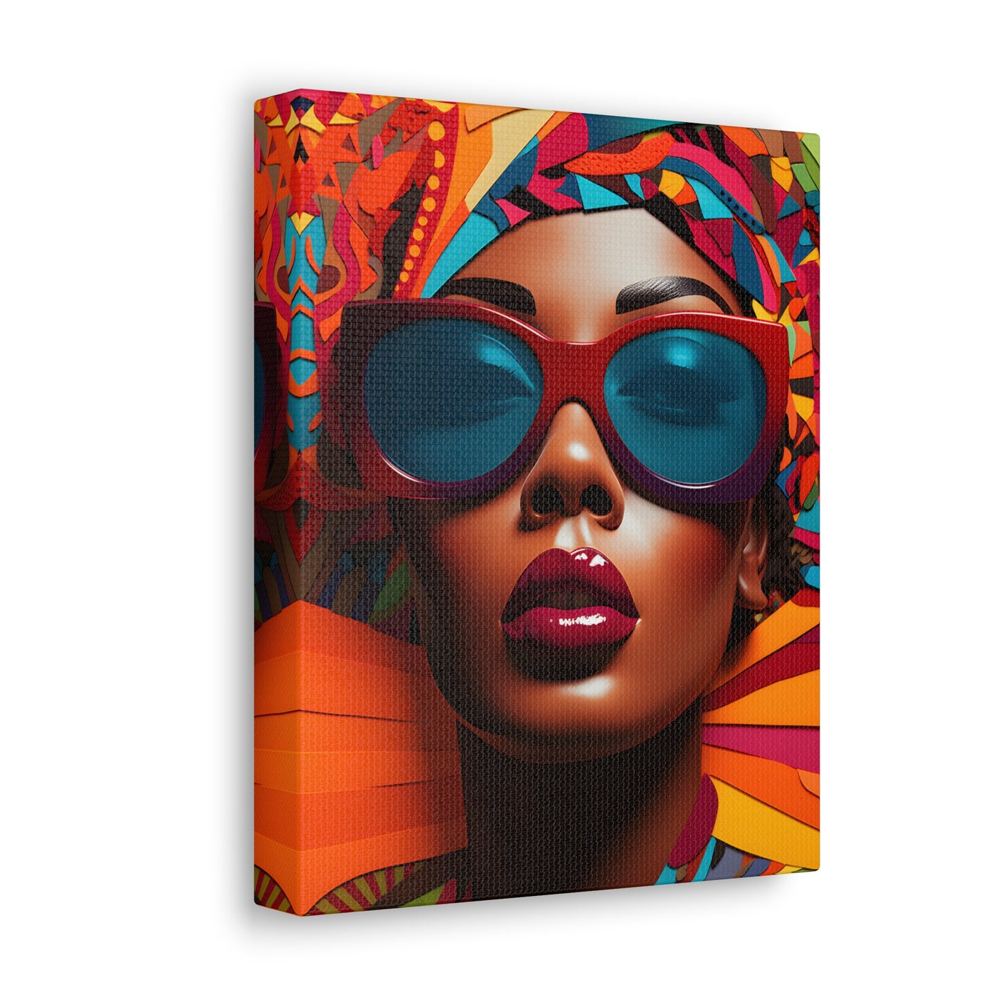 Kente Kouture (Malika) - Canvas Print