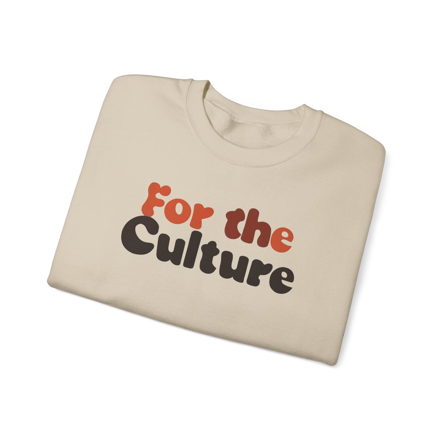 For The Culture (Melanated Text) - Unisex Heavy Blend™ Crewneck Sweatshirt