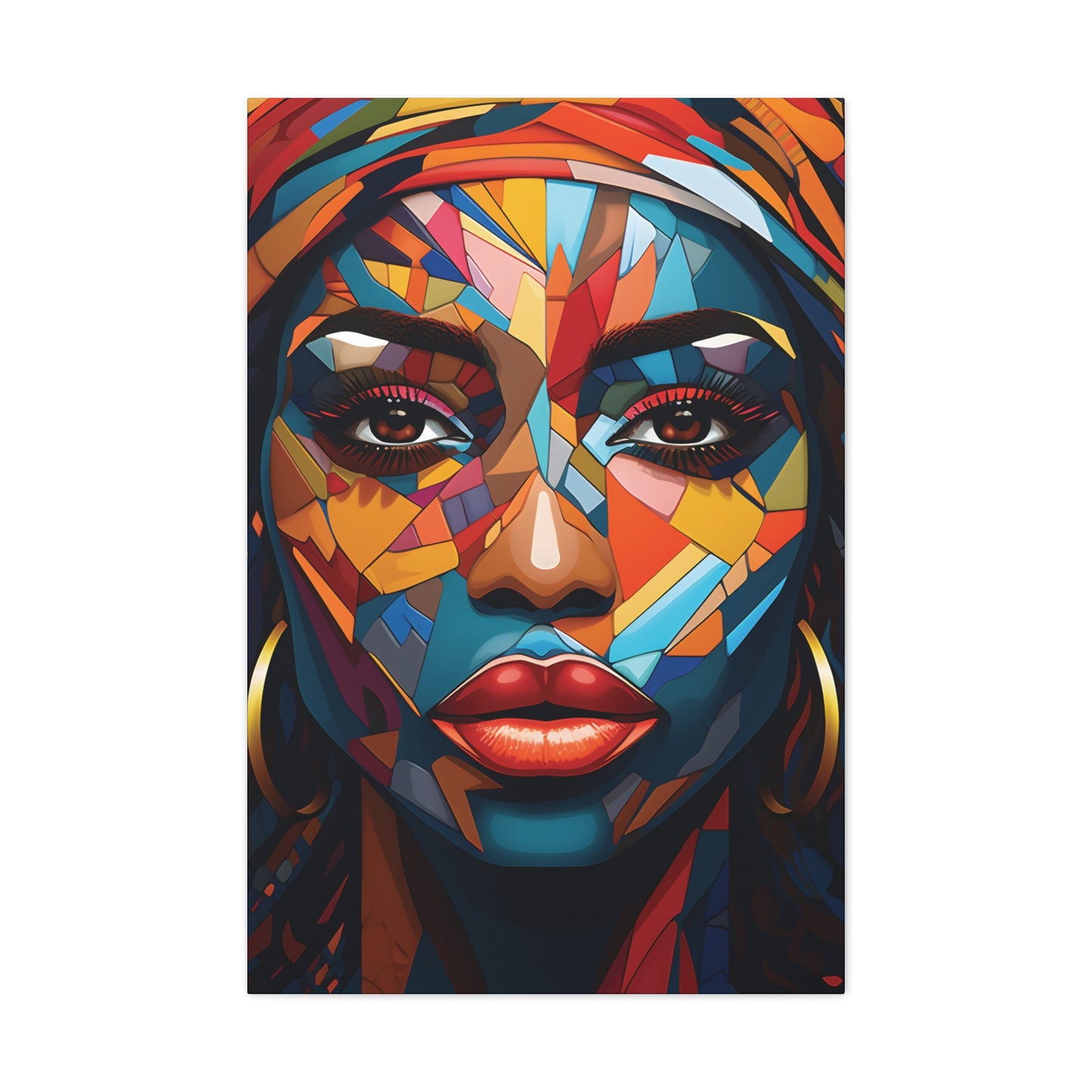 Melanated Mosaic (Amina) - Canvas Print