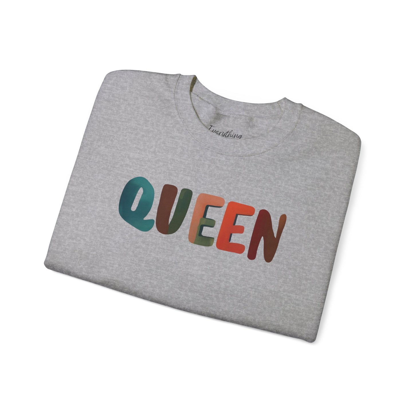 Queen (Mutlicolor Text) - Crewneck Sweatshirt