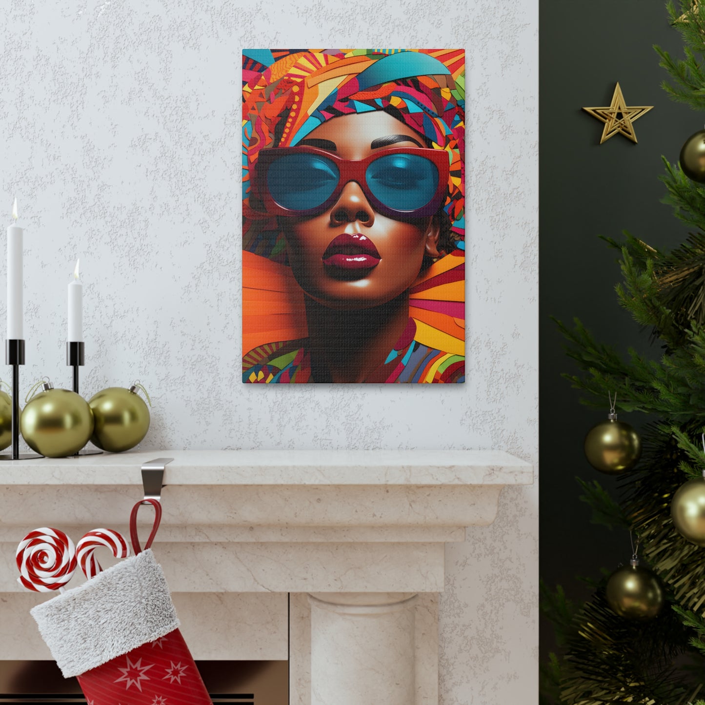 Kente Kouture (Malika) - Canvas Print