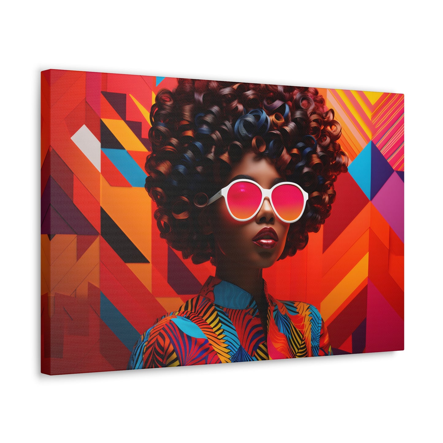 Chromatic Curls (Chantal) - Canvas Print