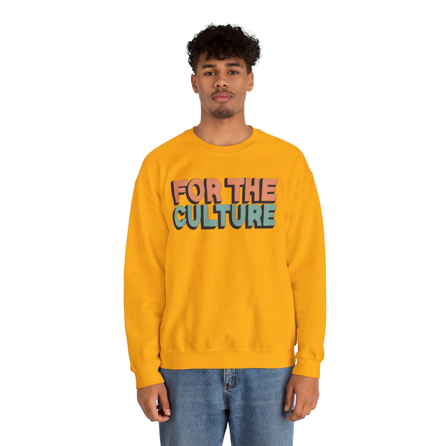 For The Culture (Multicolor Text) - Unisex Heavy Blend™ Crewneck Sweatshirt