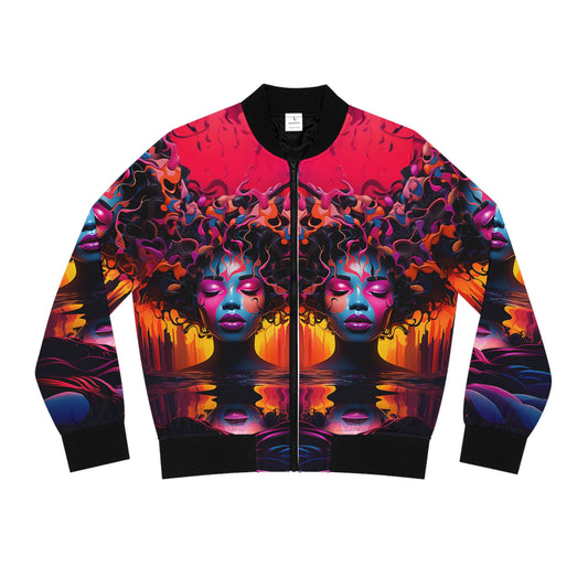 Trippin (Imani) - Women's Bomber Jacket