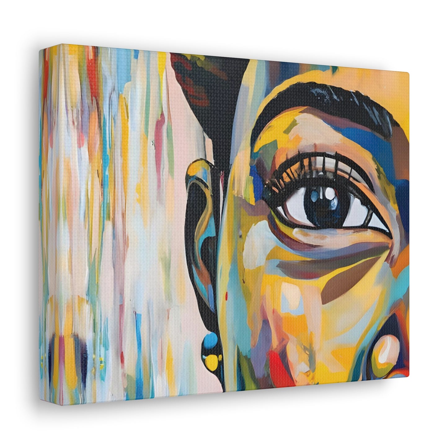 Abstract Africana (Iris) - Canvas Print