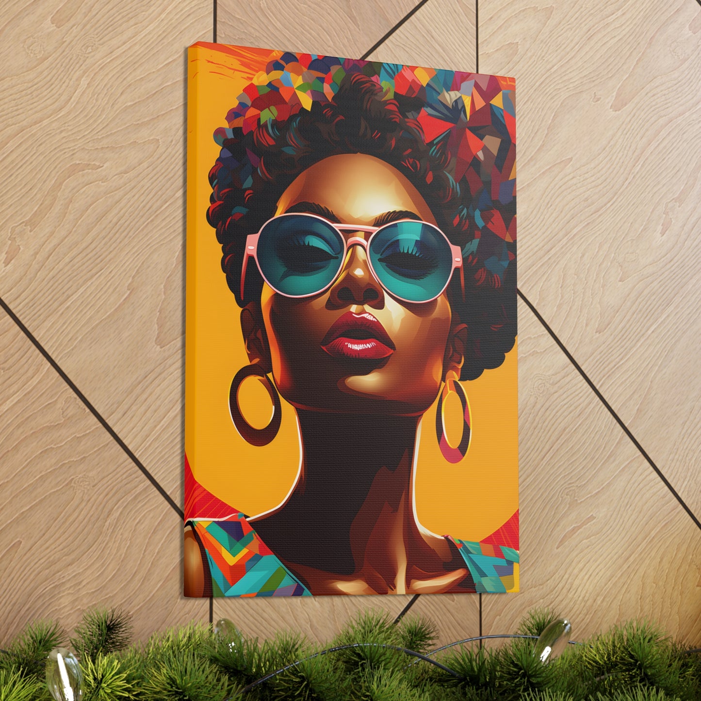 Kente Kouture (Renee) - Canvas Print