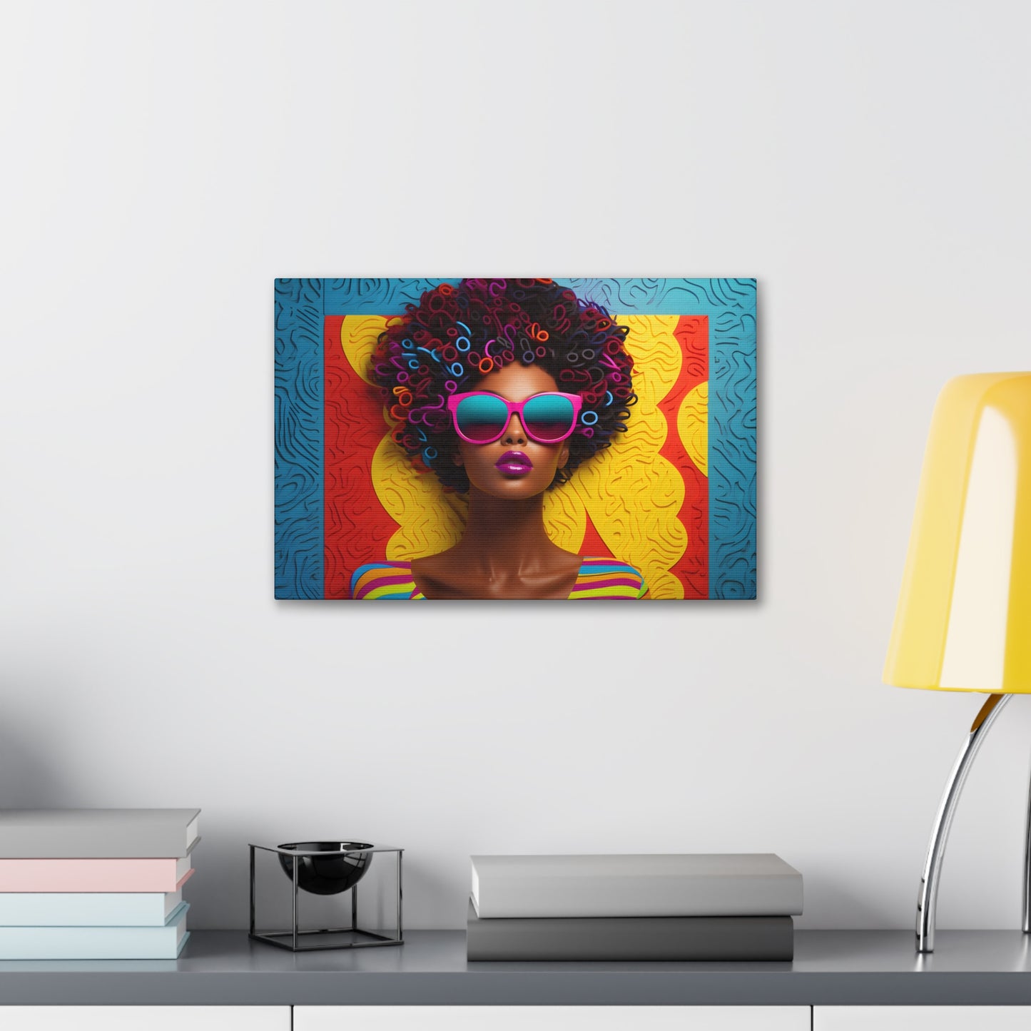 Chromatic Curls (Maliyah) - Canvas Print