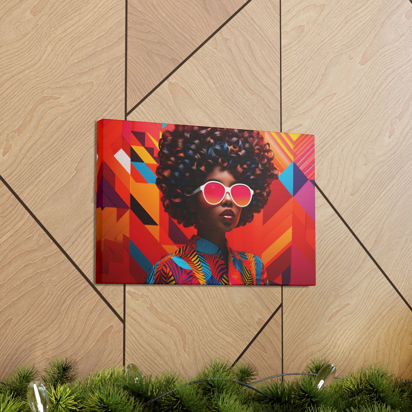 Chromatic Curls (Chantal) - Canvas Print