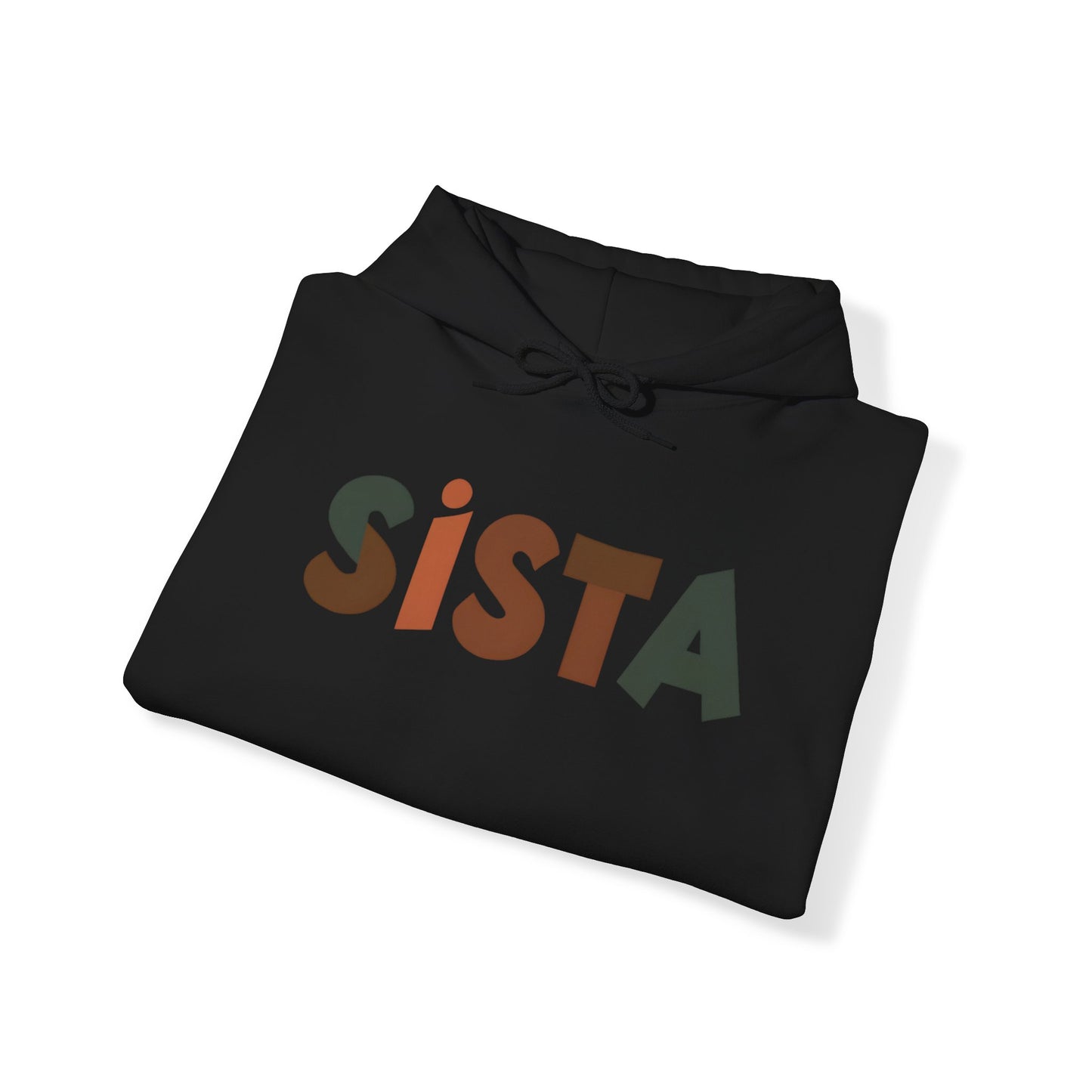 Sista (Multicolor Text) - Heavy Blend™ Hooded Sweatshirt